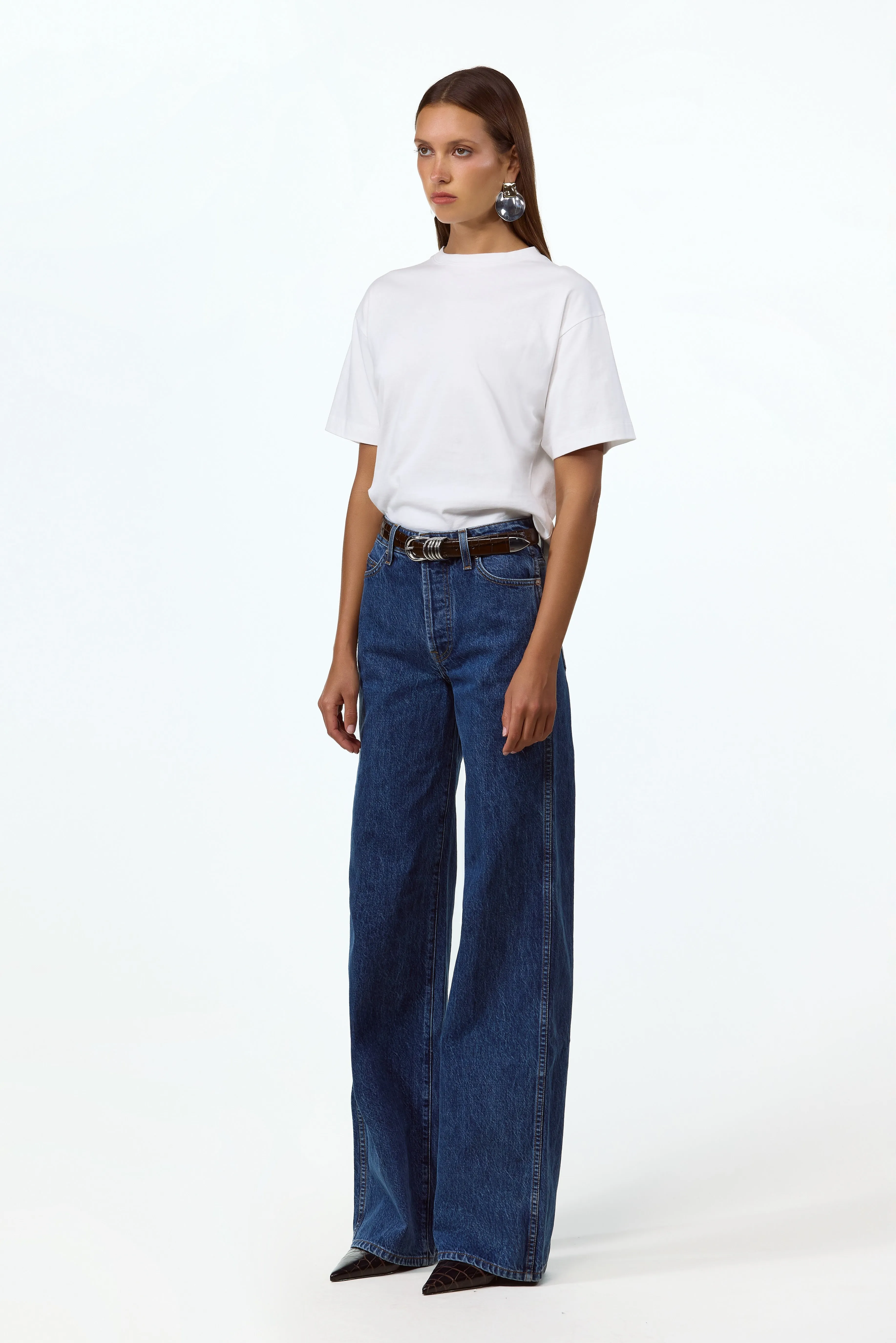 The Wide Leg Jean (Vintage Dark) sold by SAME product image thumbnail 3