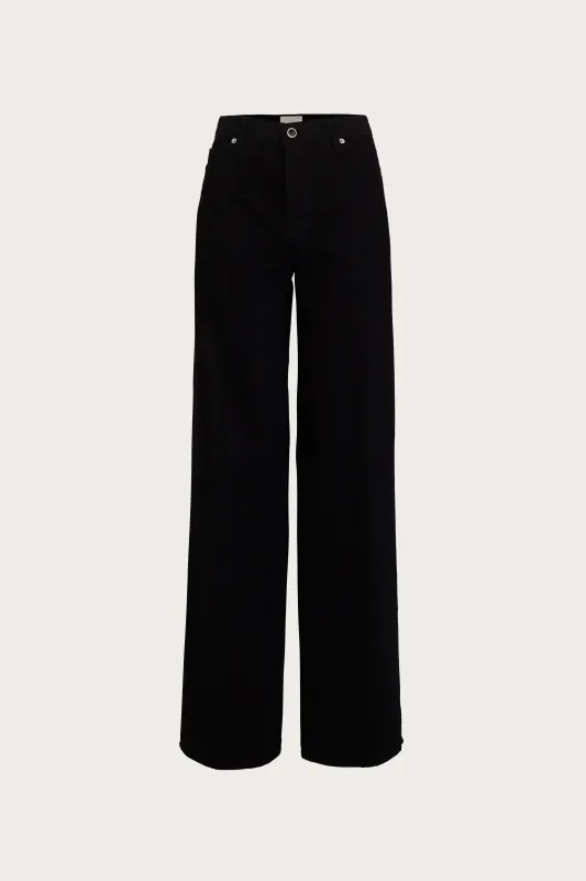 The Wide Leg Jean (Black) sold by SAME