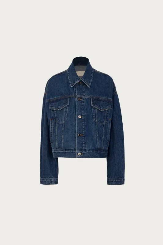 The Perfect Denim Jacket (Vintage Dark) made by SAME