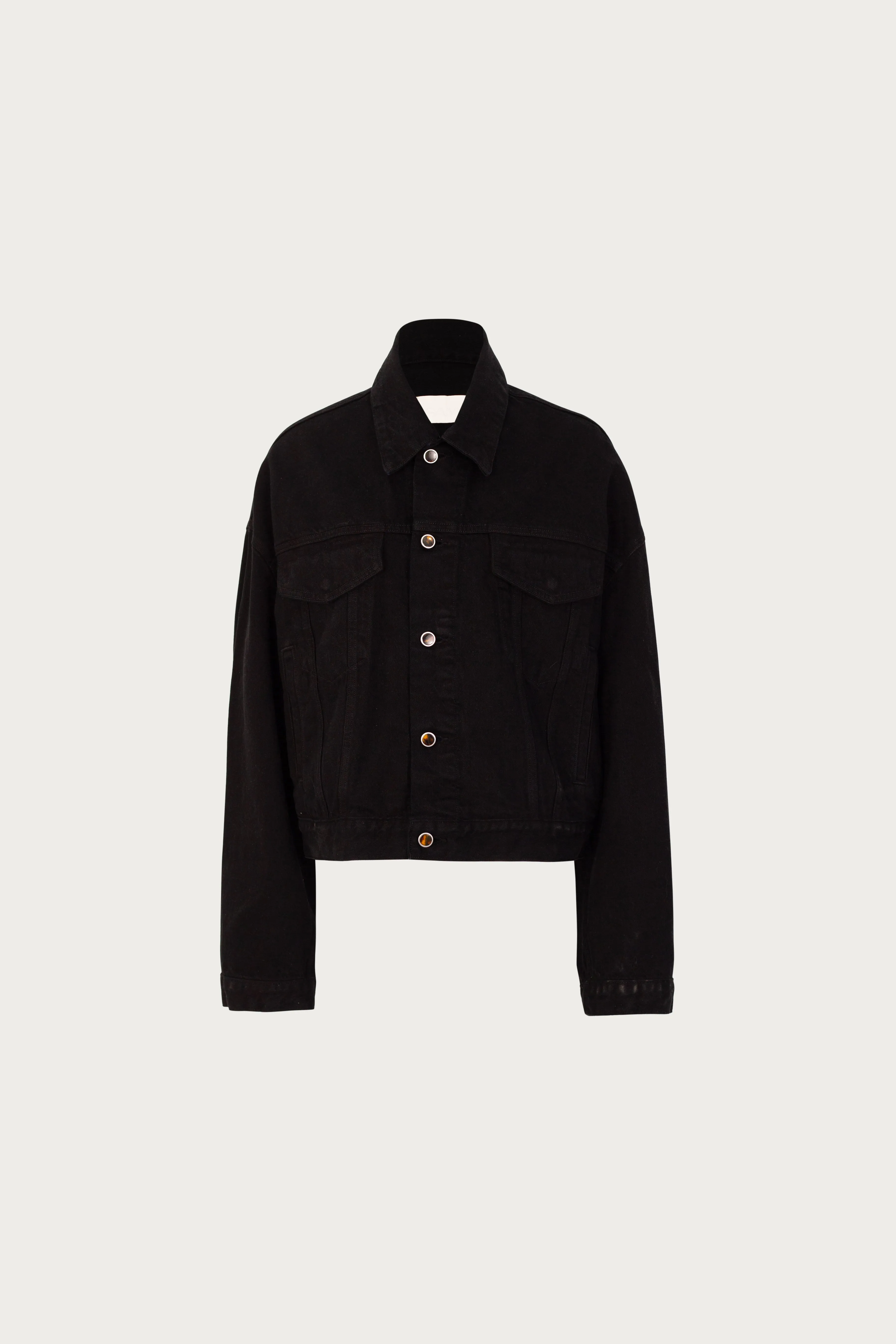 The Perfect Denim Jacket (Black) sold by SAME