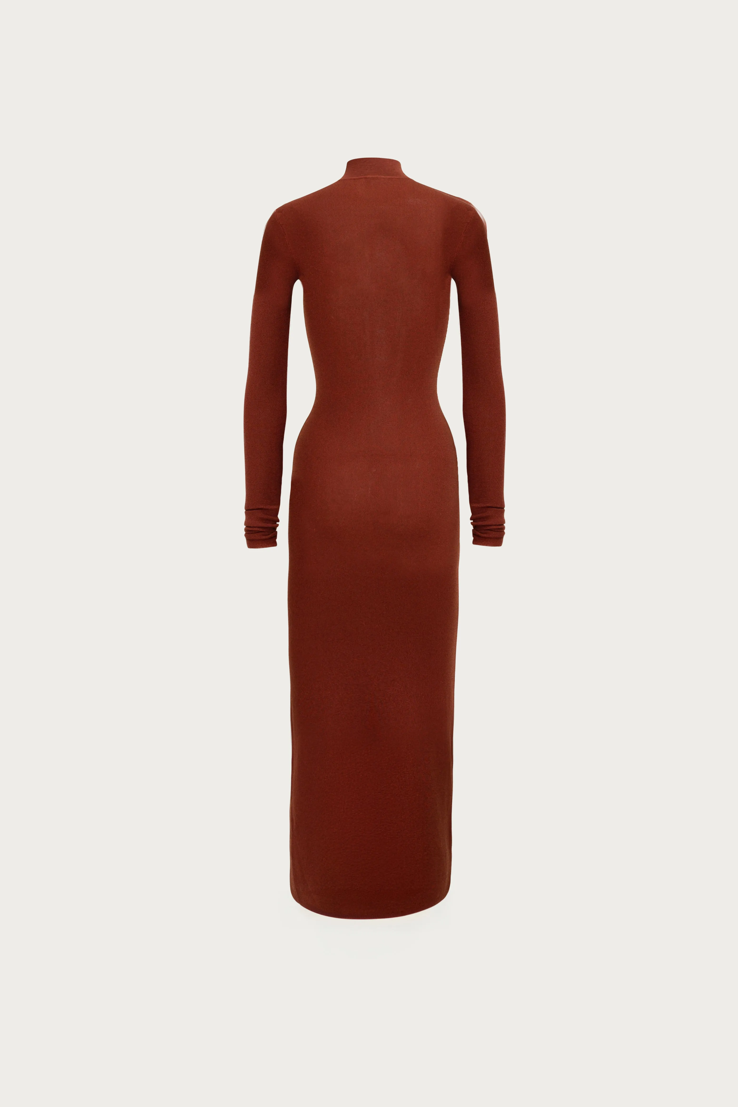 Shimmer Mockneck Dress (Rust) sold by SAME product image thumbnail 5