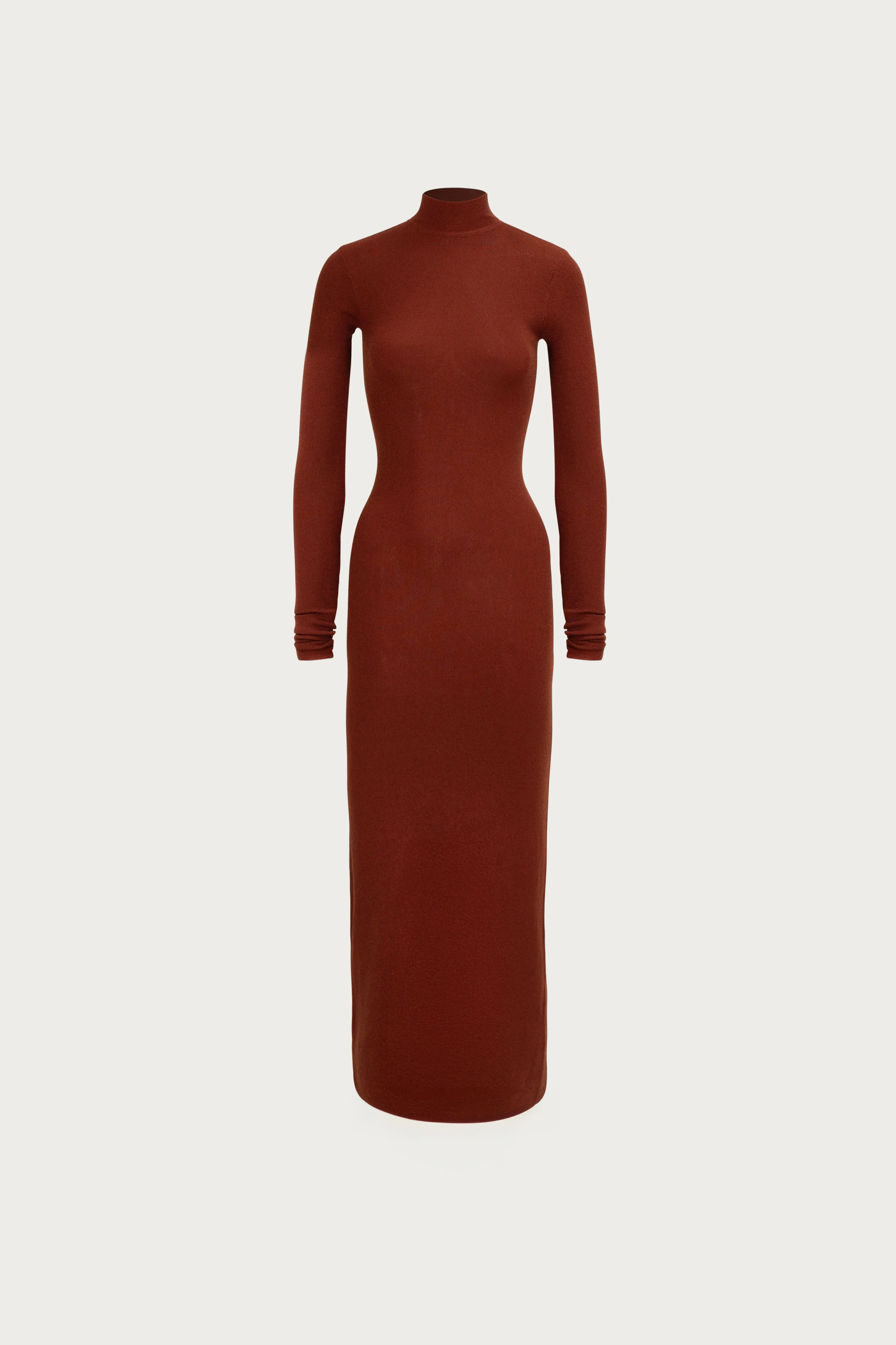 Shimmer Mockneck Dress (Rust) sold by SAME product image thumbnail 4