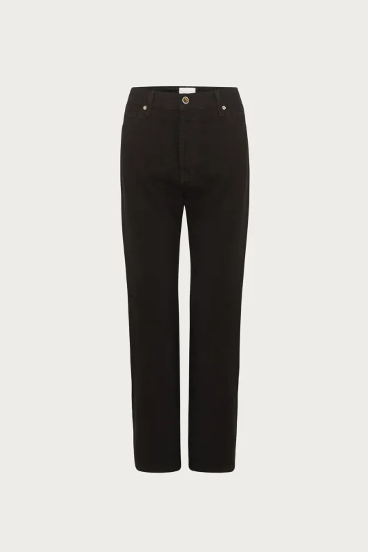 The Straight Ankle Jean (Black) sold by SAME