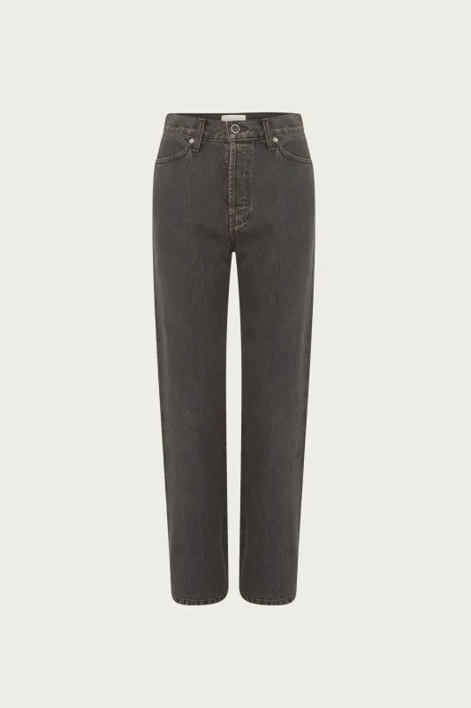 The Straight Ankle Jean (Stone Black) sold by SAME