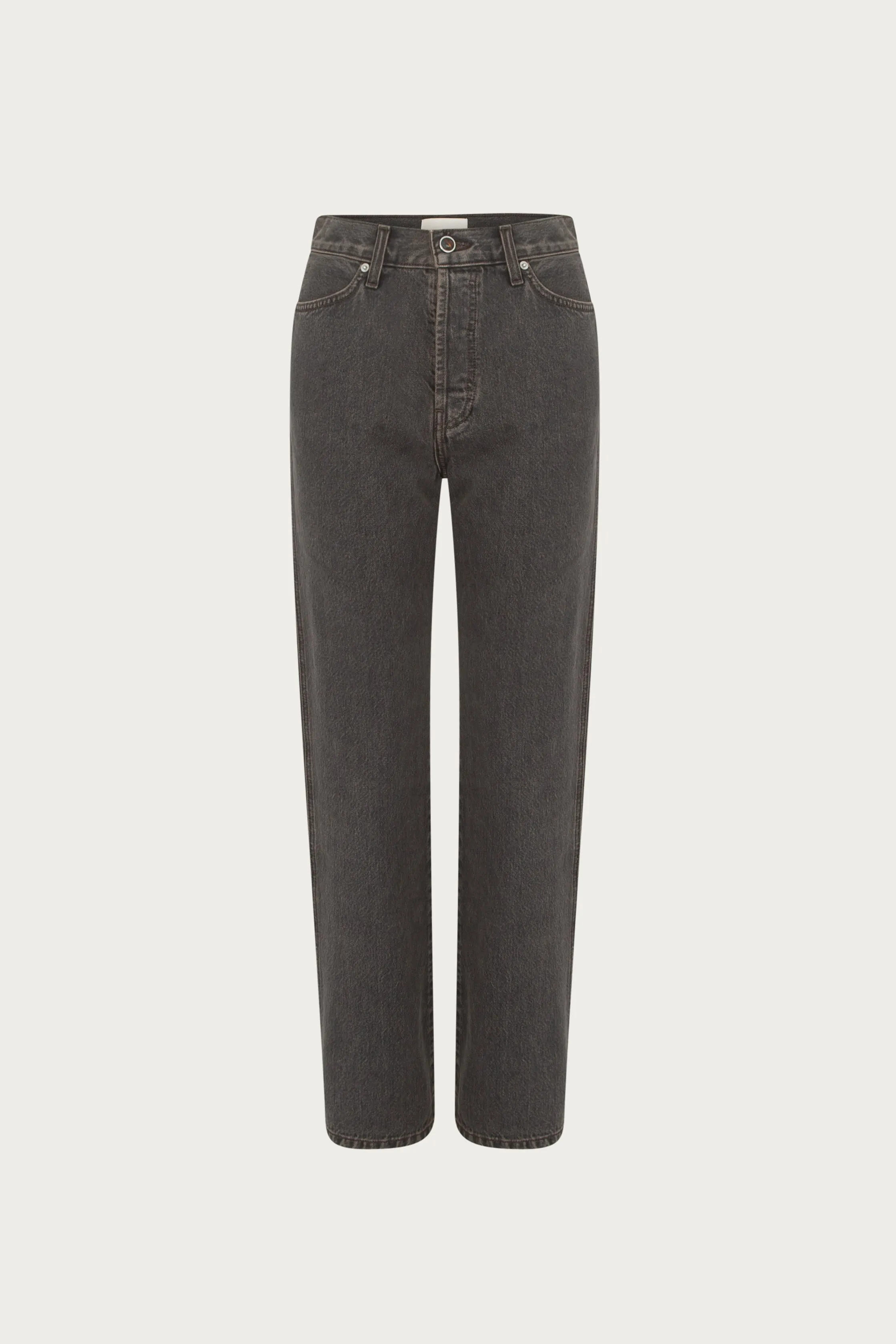 The Straight Ankle Jean (Stone Black) sold by SAME