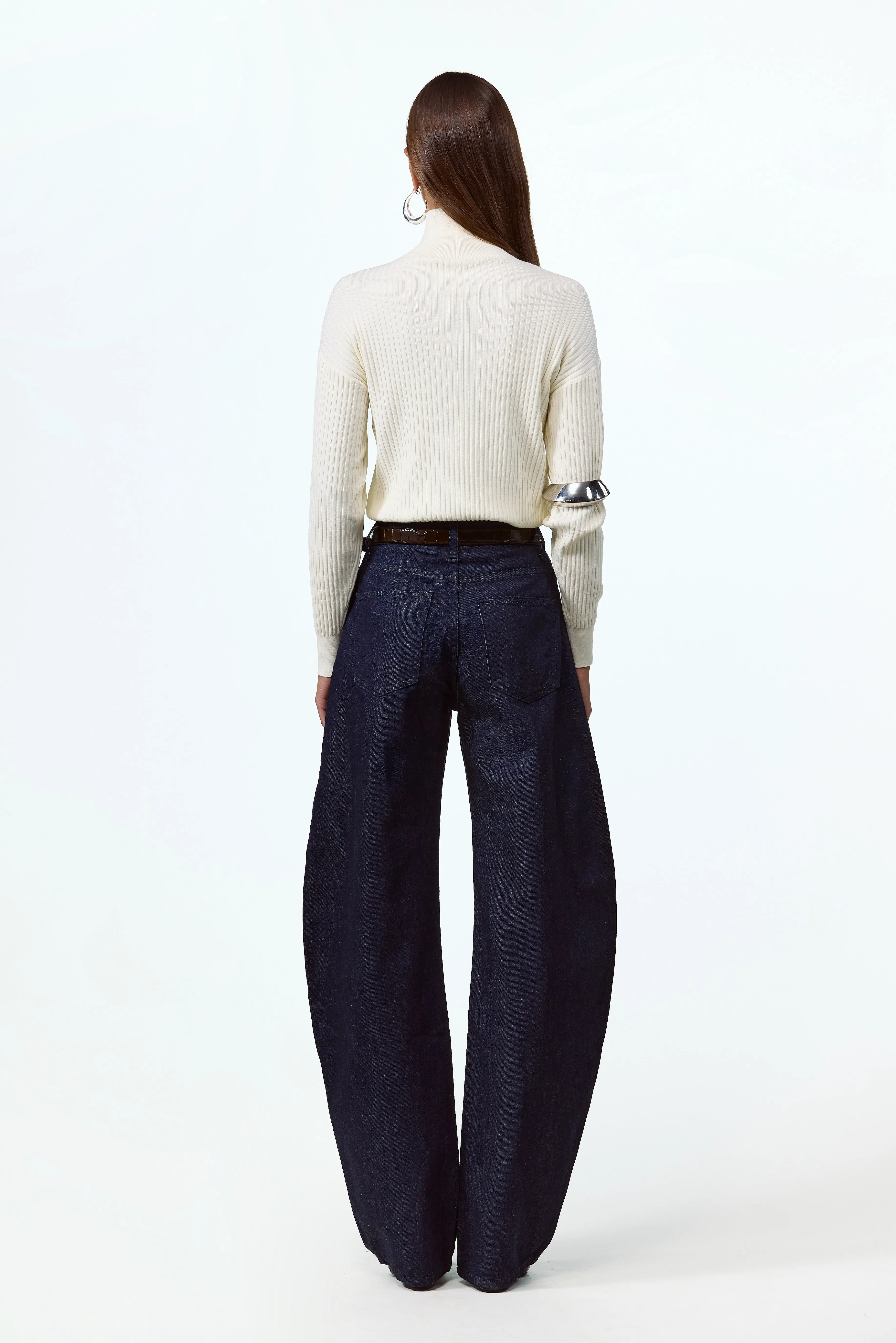 The Barrel Jean (Dark Indigo) sold by SAME product image thumbnail 5