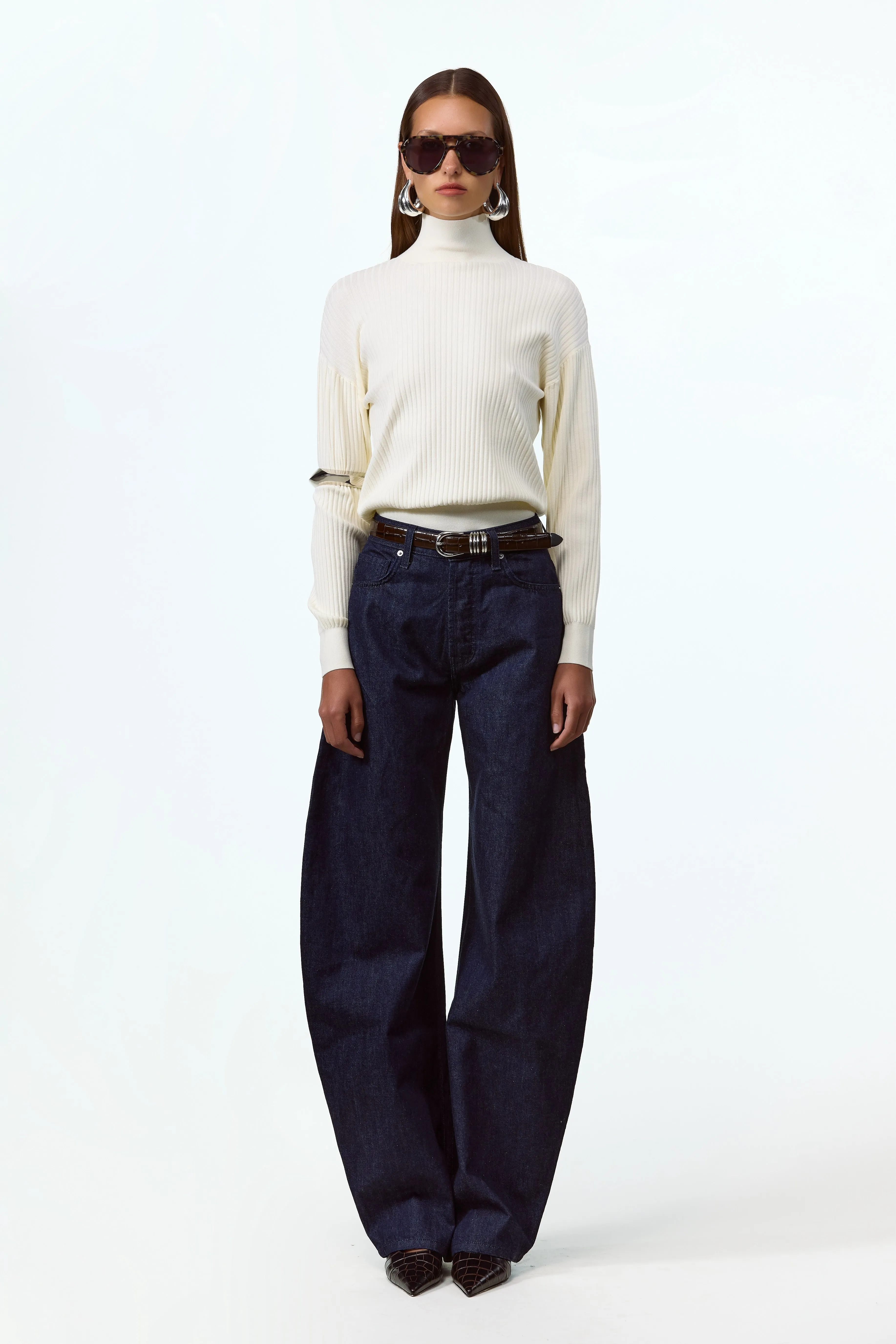 The Barrel Jean (Dark Indigo) sold by SAME product image thumbnail 3