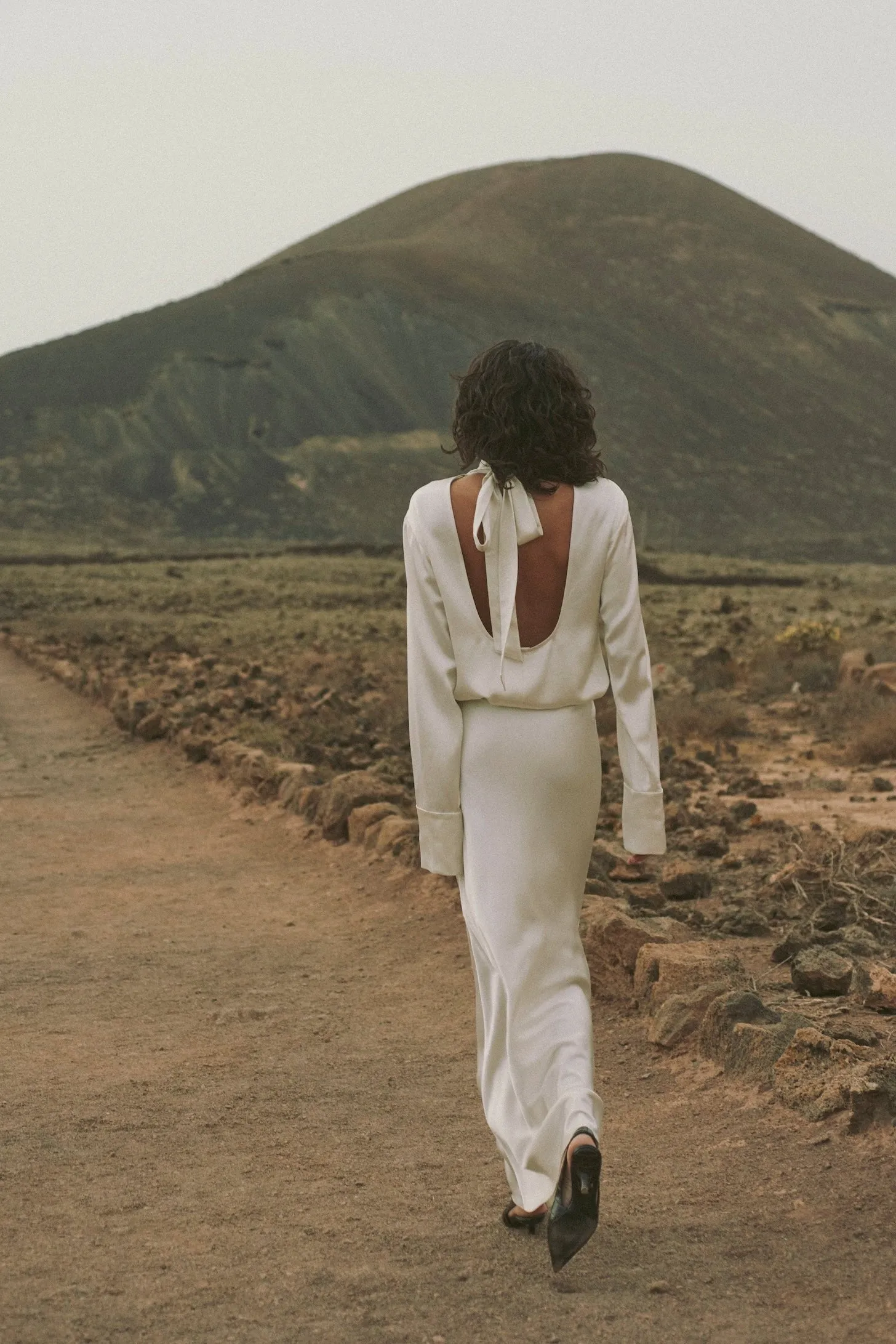 Satin Maxi Skirt (Cream) sold by SAME product image thumbnail 3