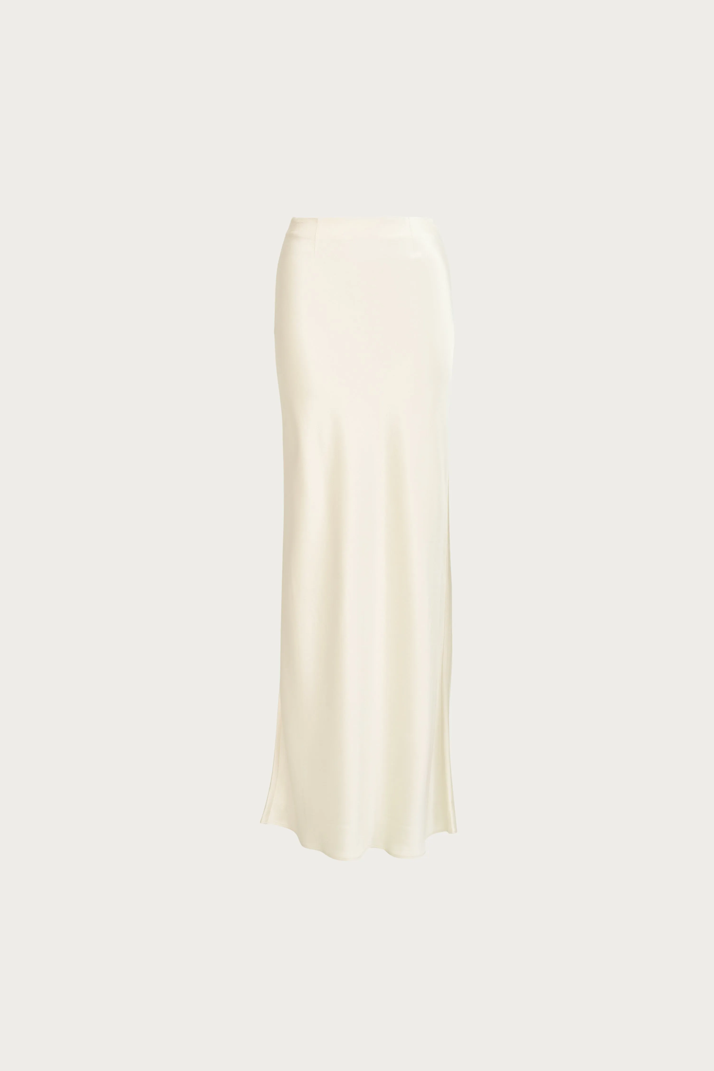 Satin Maxi Skirt (Cream) sold by SAME