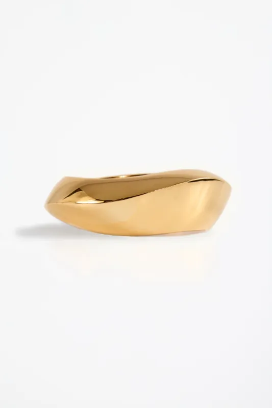 Wave Bangle (Gold) sold by SAME
