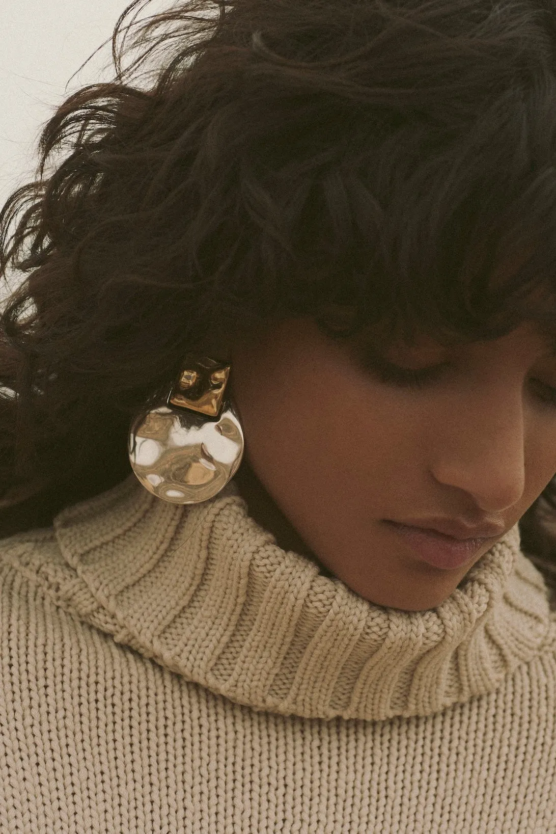 Hammer Two Tone Earring (Silver/Gold) sold by SAME product image thumbnail 2