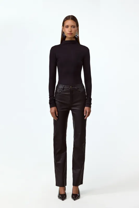 The Perfect Leather Pant (Black) sold by SAME