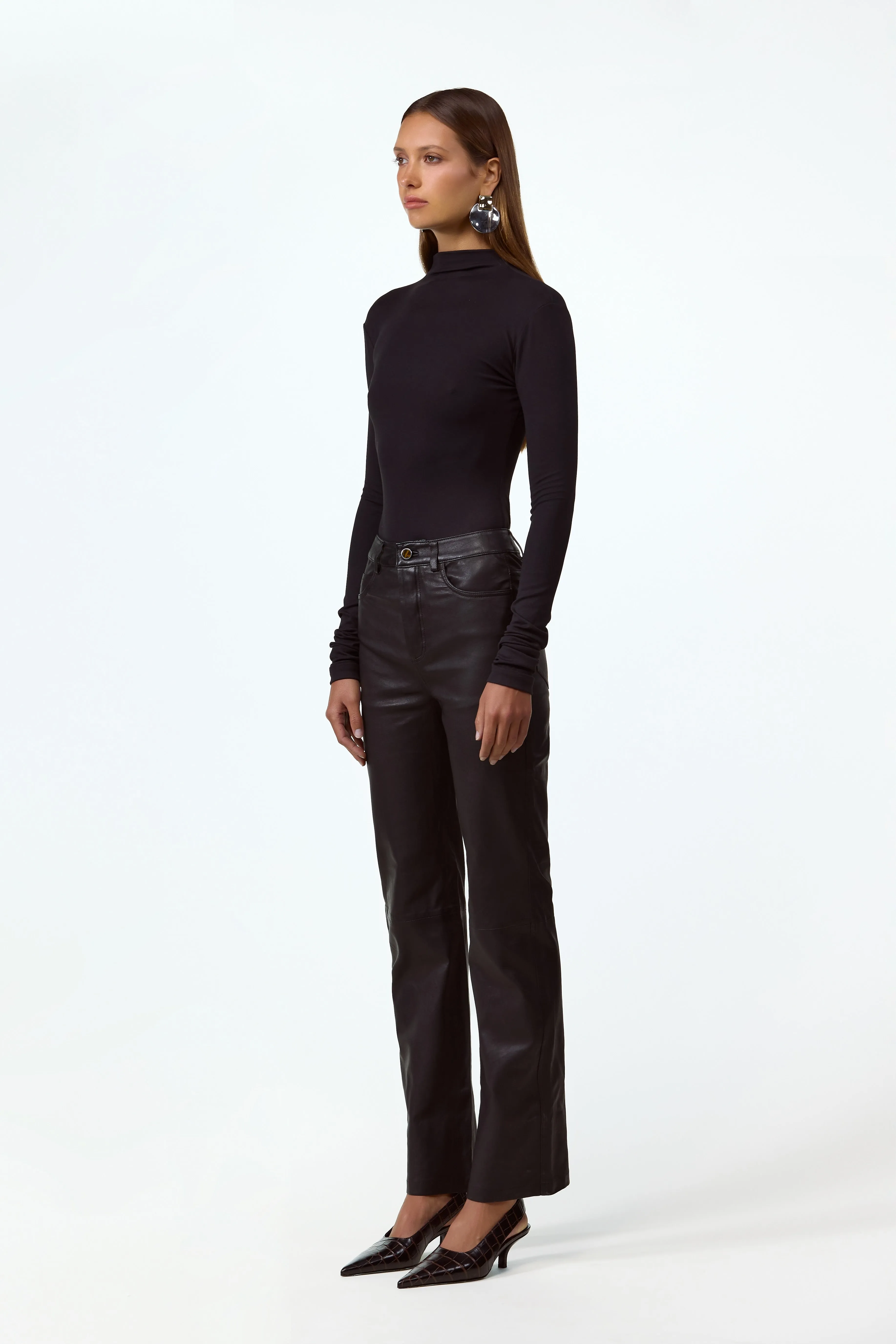 The Perfect Leather Pant (Black) sold by SAME product image thumbnail 3