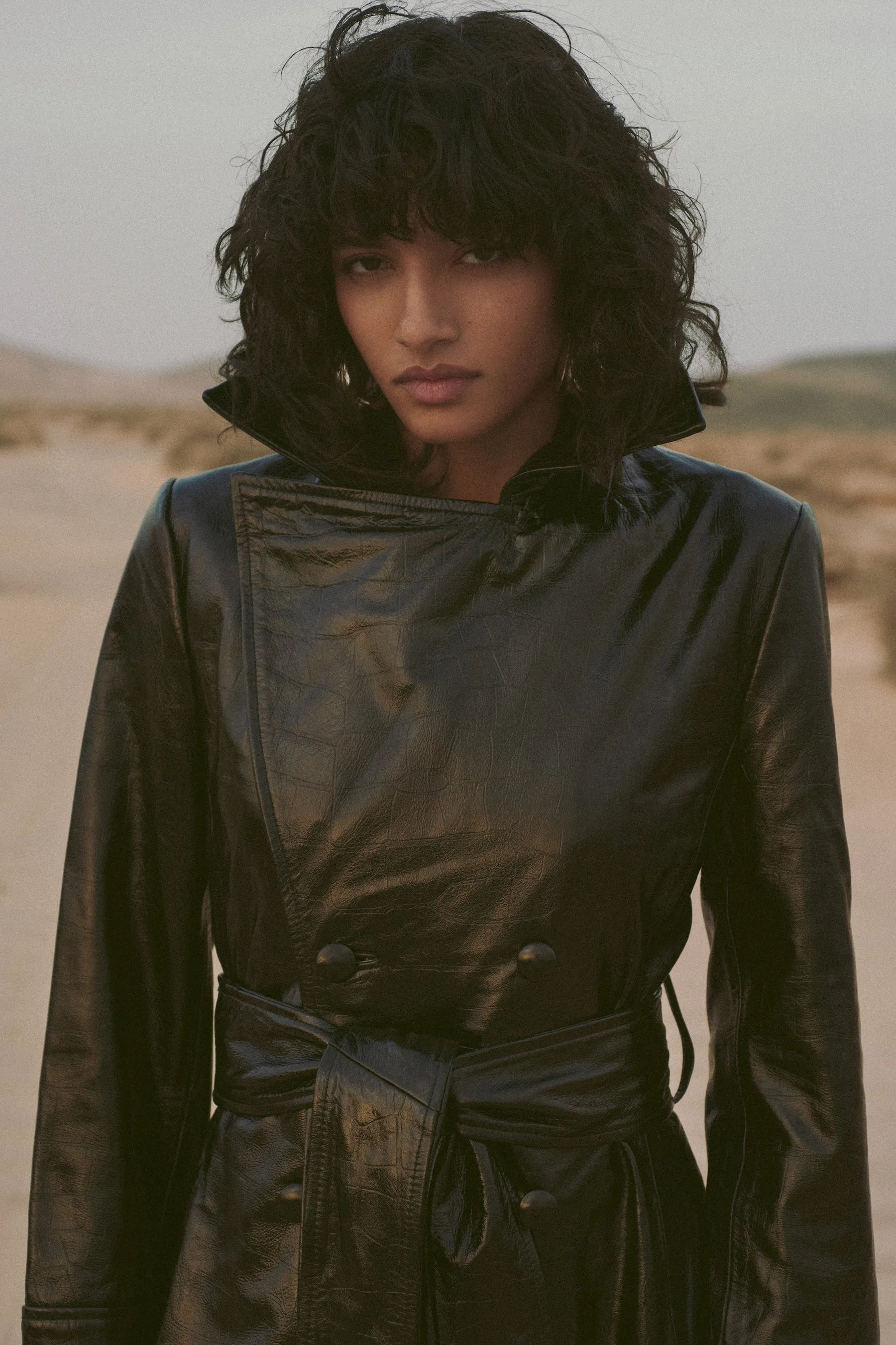The Leather Trench (Black) sold by SAME product image thumbnail 2