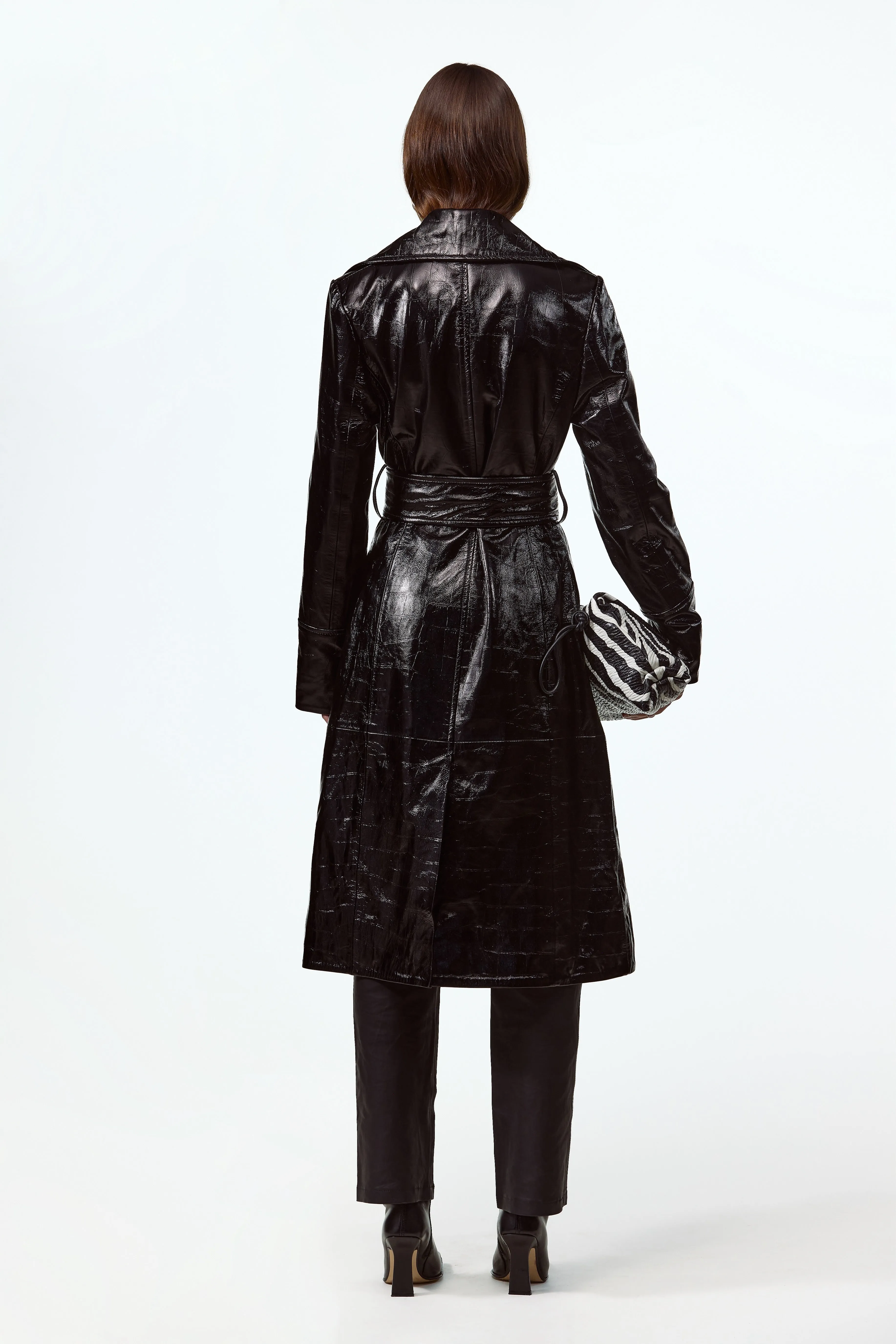 The Leather Trench (Black) sold by SAME product image thumbnail 5