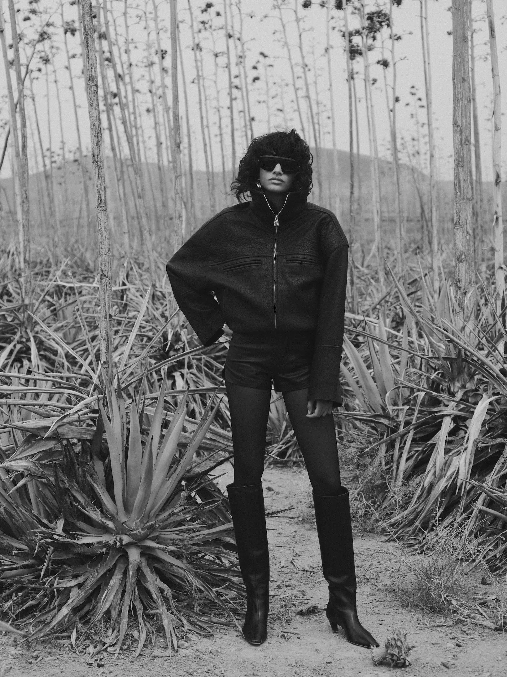 The Leather Bomber Jacket (Black) sold by SAME product image thumbnail 2