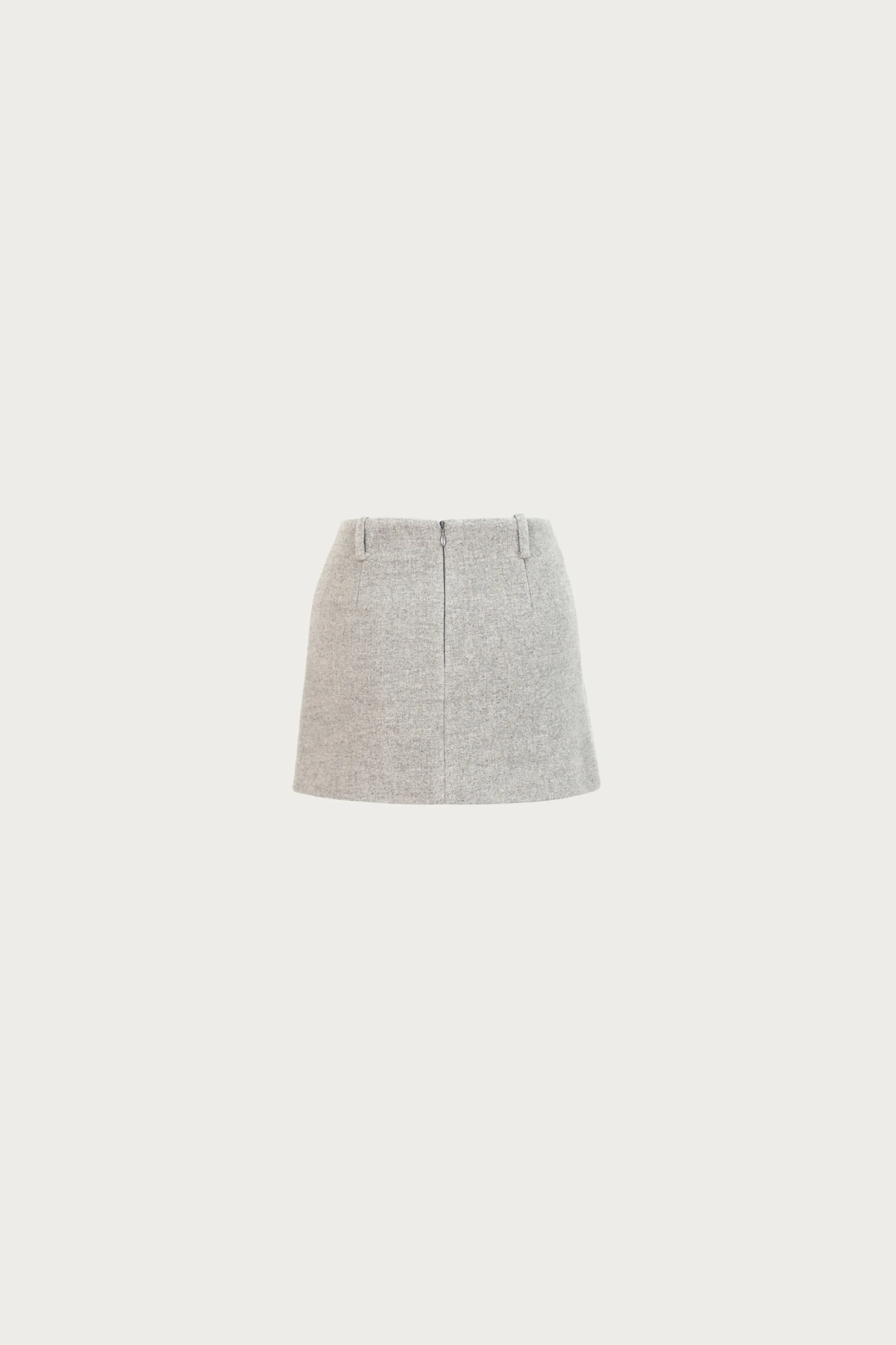 Wool Mini Skirt (Gray) sold by SAME product image thumbnail 5