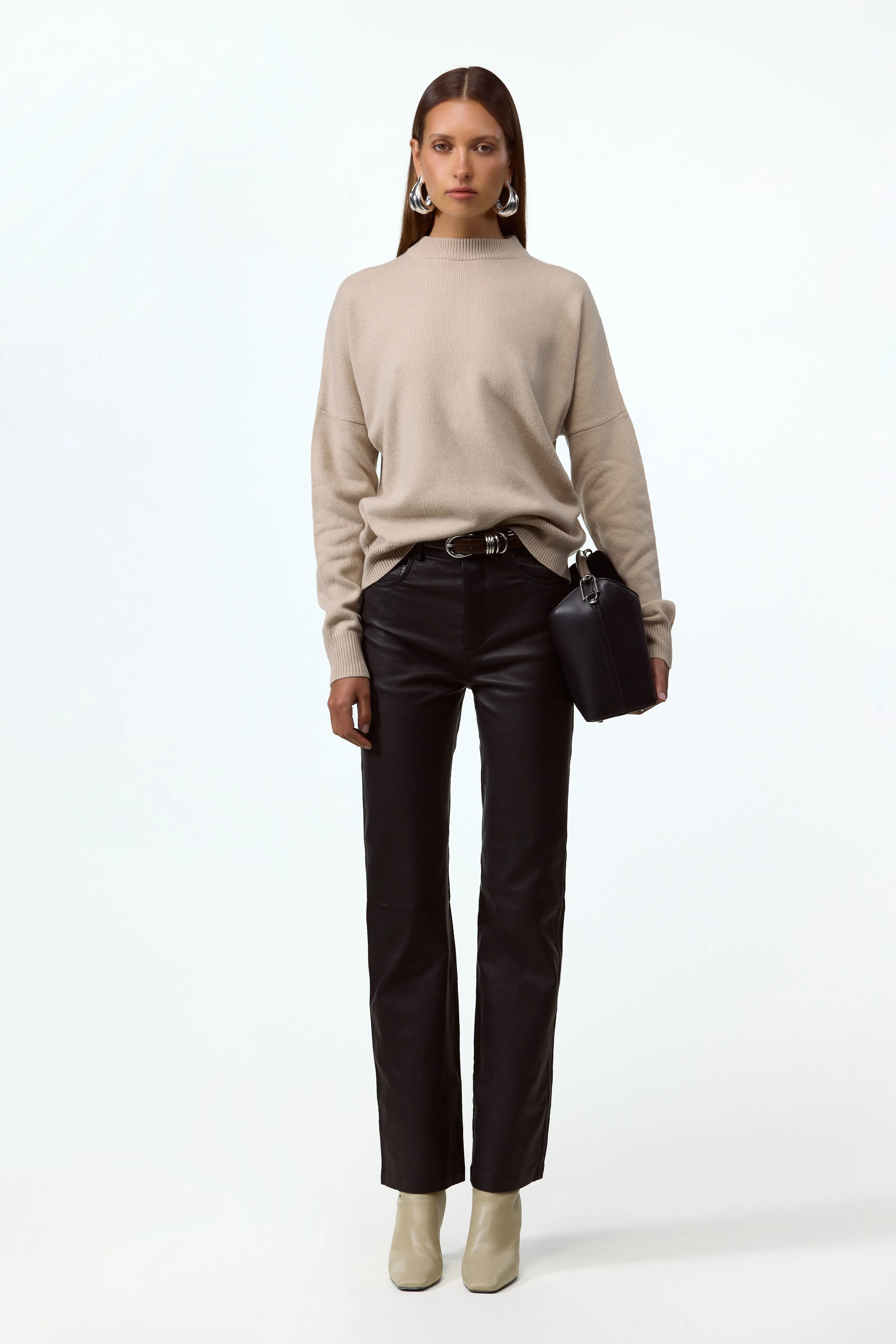 Lightweight Wool Sweater (Taupe) sold by SAME product image thumbnail 2