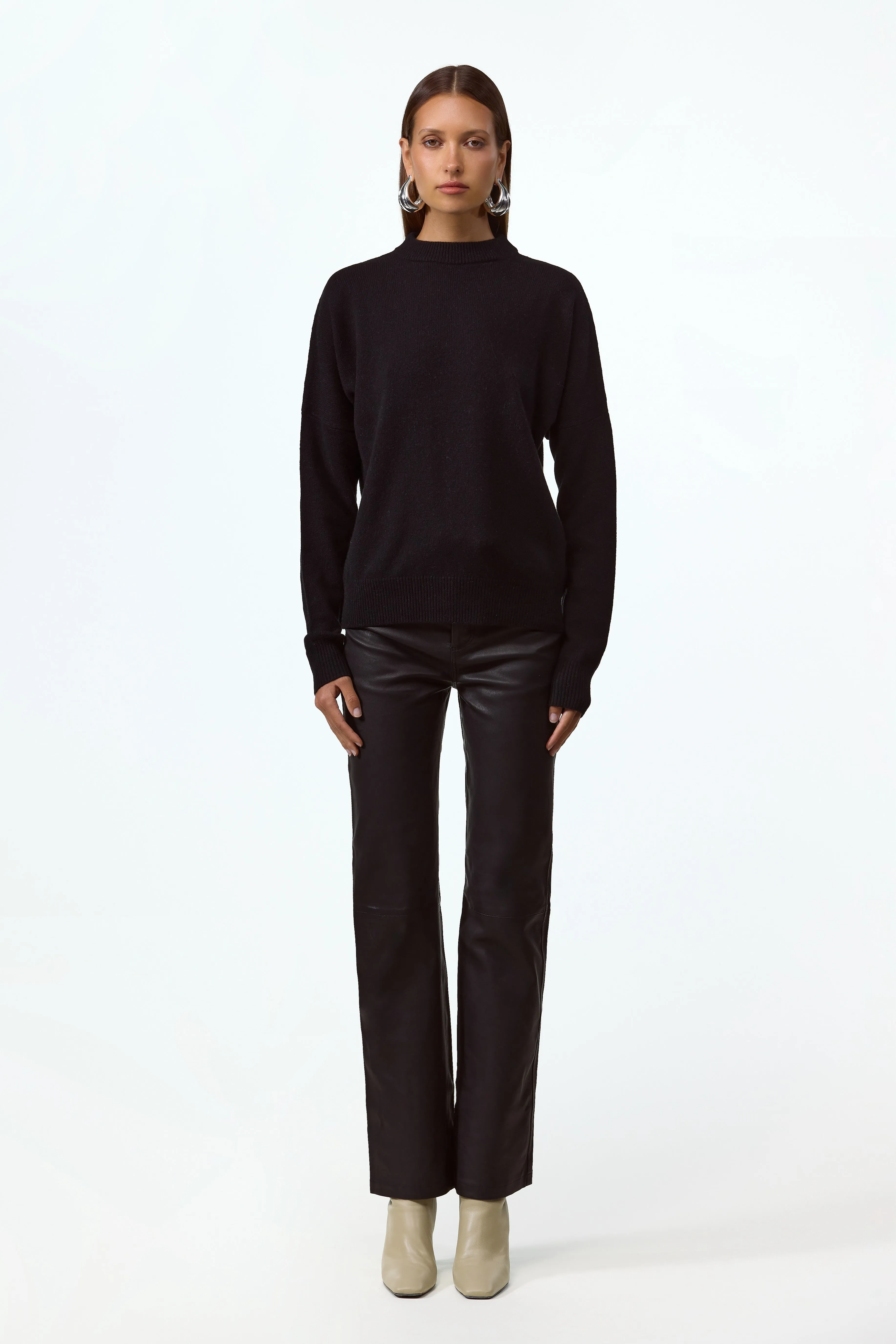 Lightweight Wool Sweater (Black) sold by SAME product image thumbnail 3