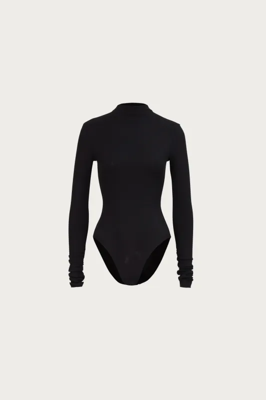 Long Sleeve Bodysuit (Black) sold by SAME