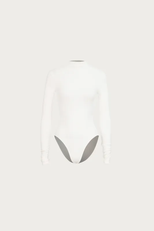 Long Sleeve Bodysuit (White) sold by SAME