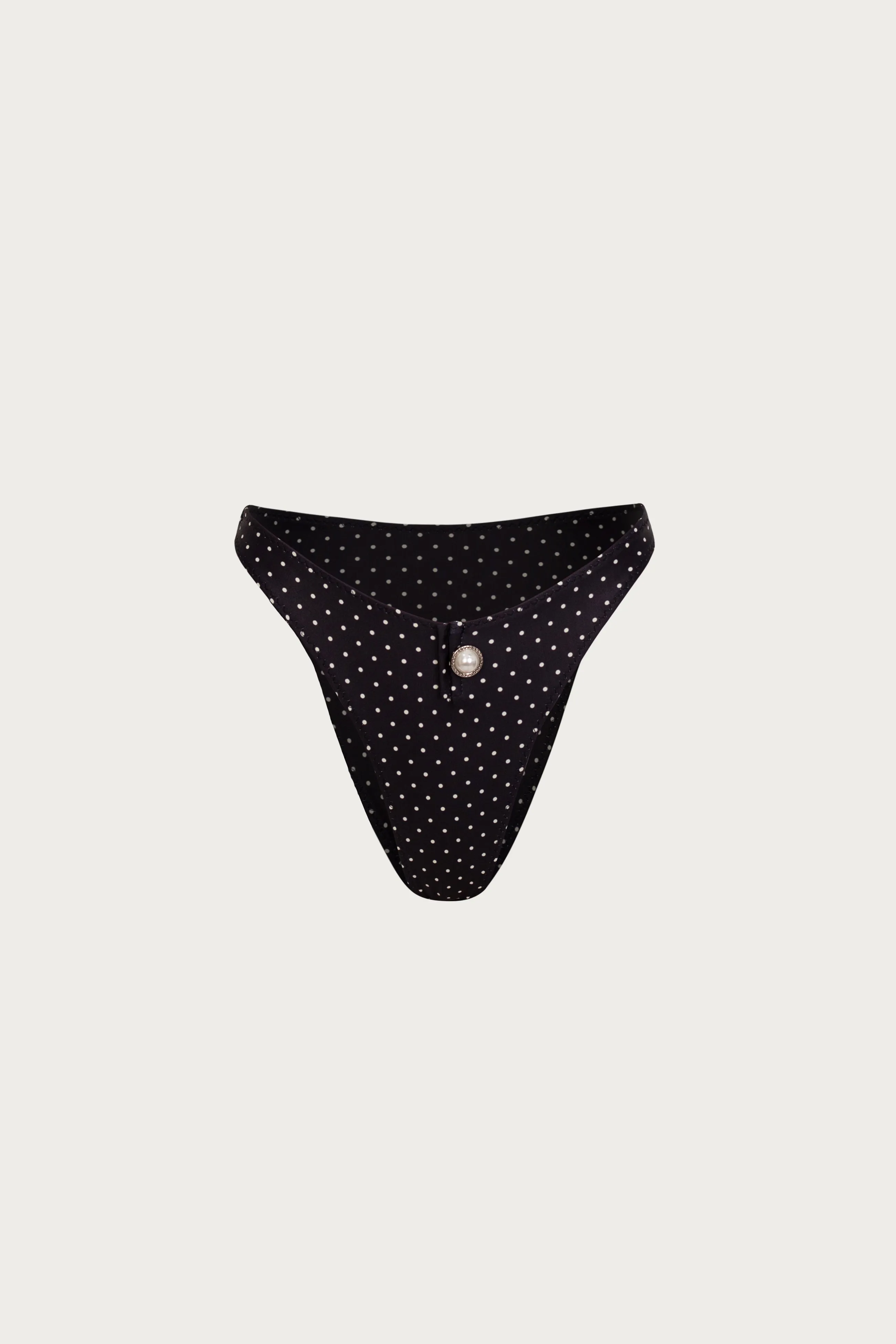 The Grace Bottom (Black Cream Polka Dot) sold by SAME