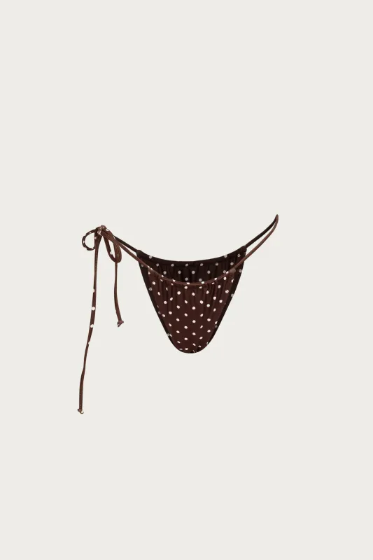 String Bottom (Brown Cream Polka Dot) sold by SAME