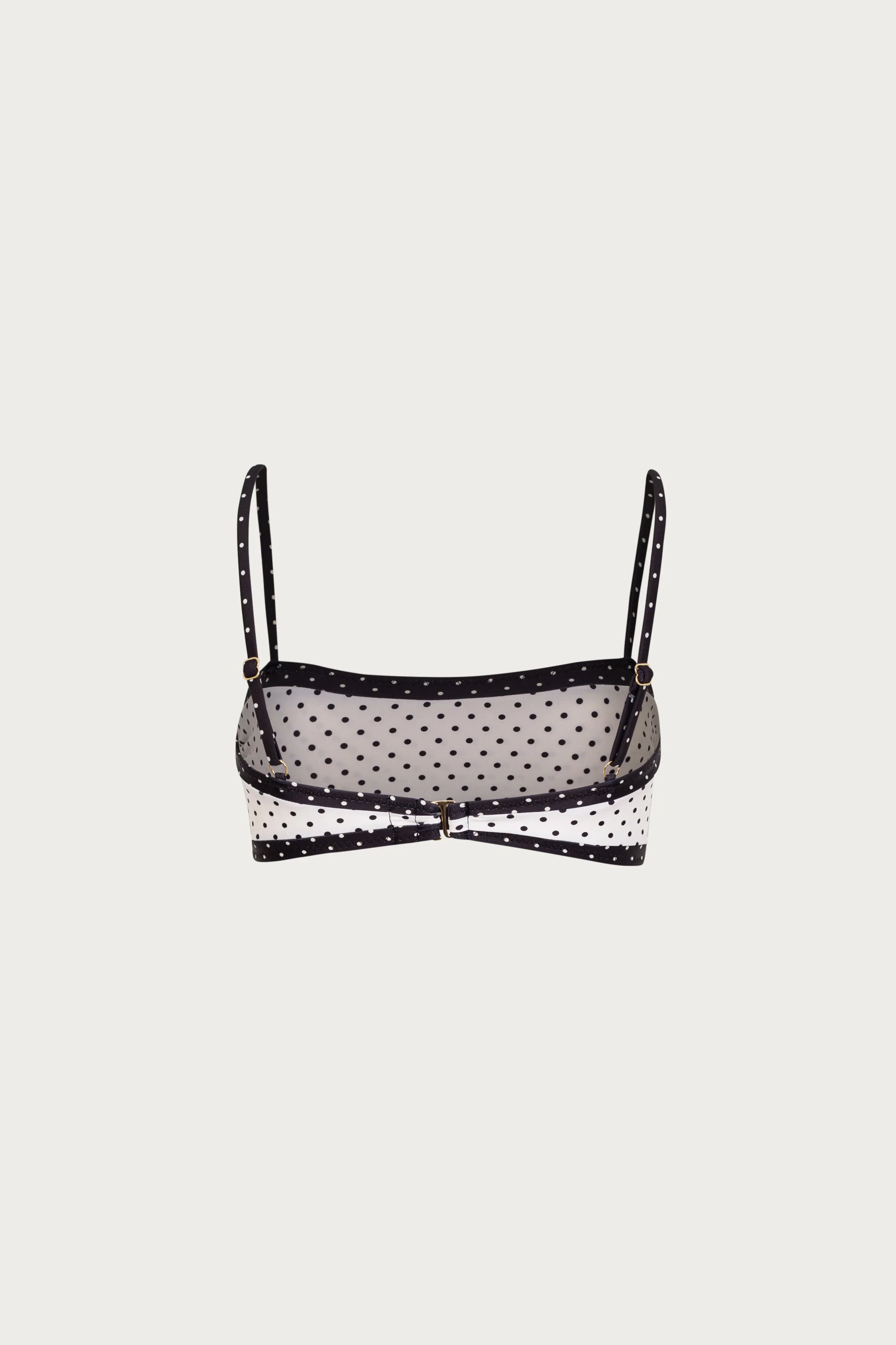 Bandeau Top (Cream Black Polka Dot/Black) sold by SAME product image thumbnail 2
