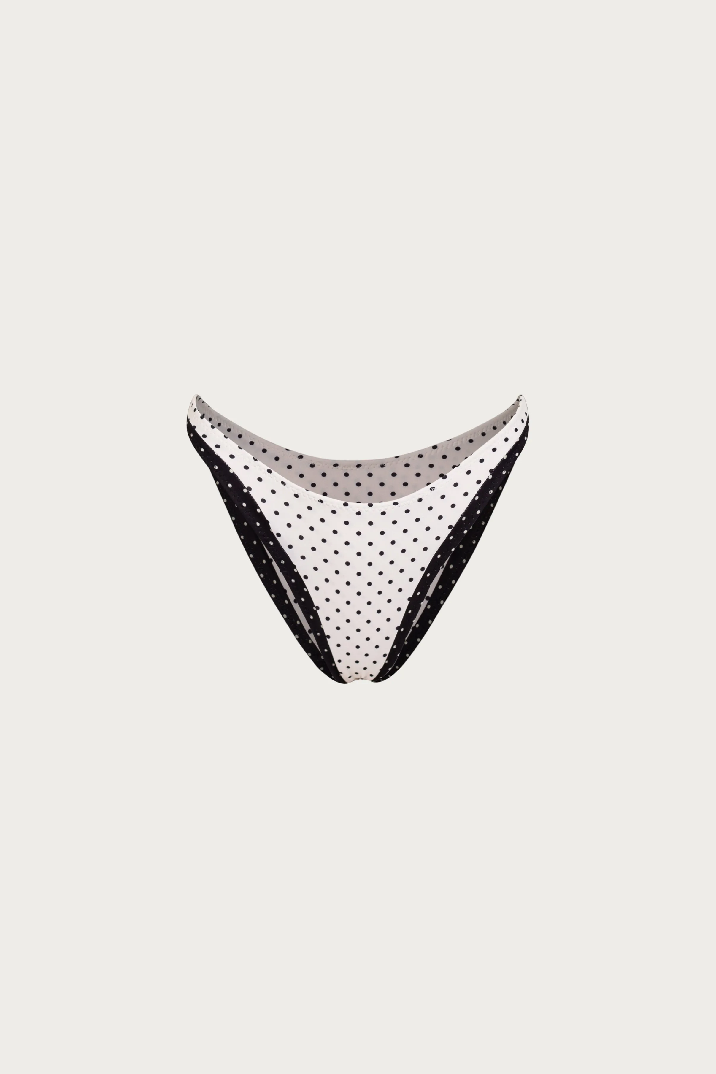 90s Bottom (Cream Black Polka Dot/Black) sold by SAME