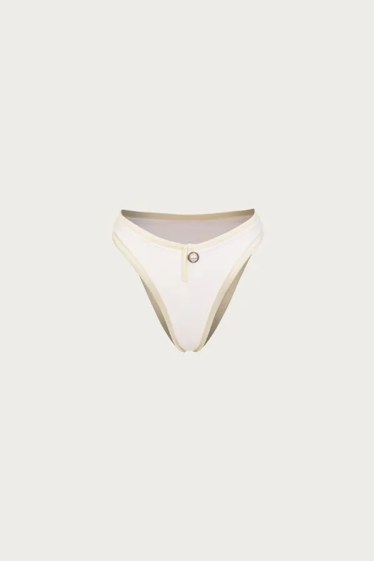 The Grace Bottom (Faux Suede White/Cream) sold by SAME