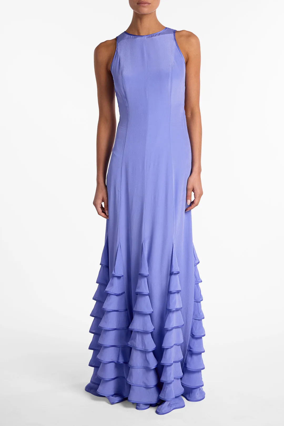 Tiered Chiffon Gown (Periwinkle) sold by SAME product image thumbnail 4