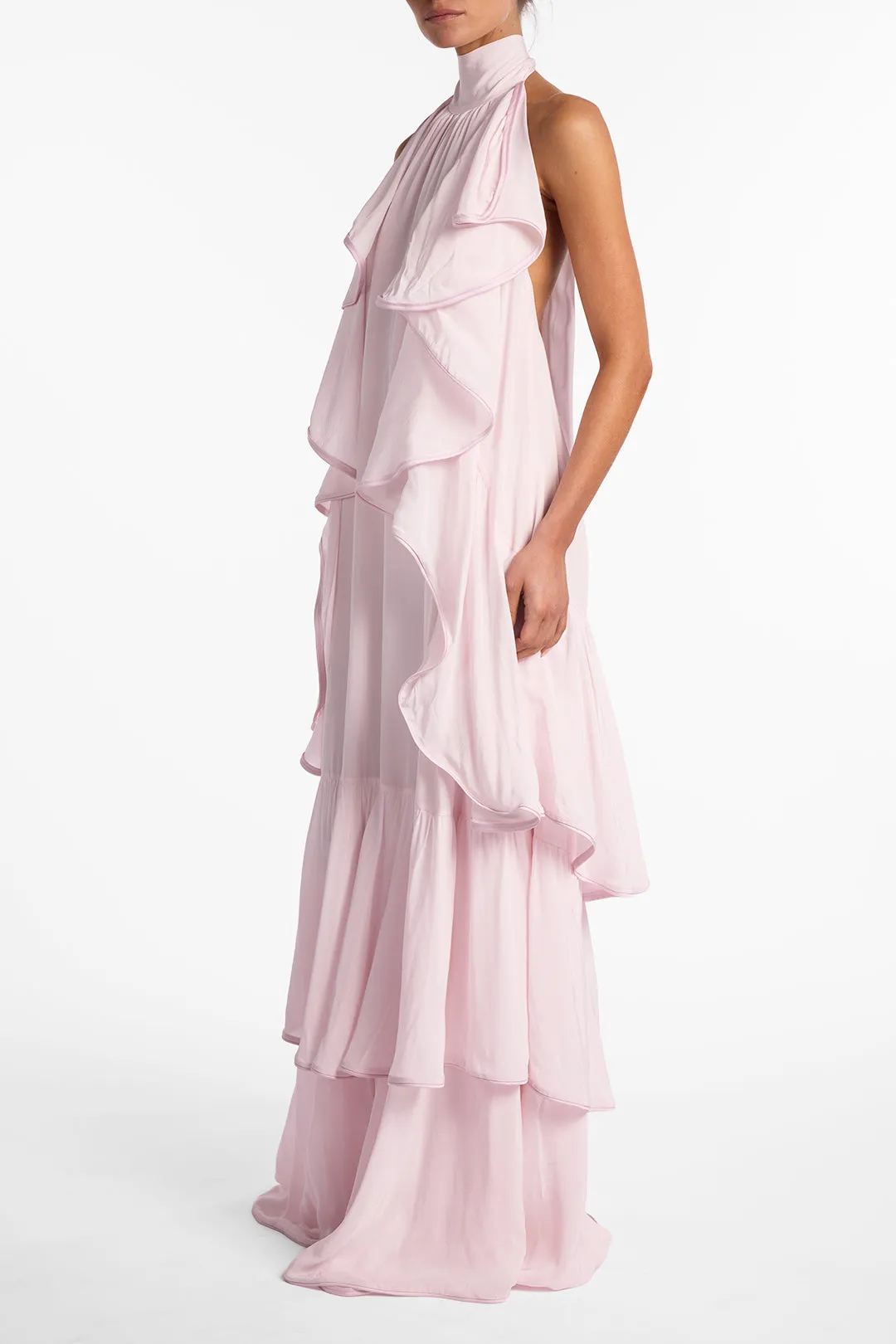 Layered Chiffon Gown (Pale Pink) sold by SAME product image thumbnail 4