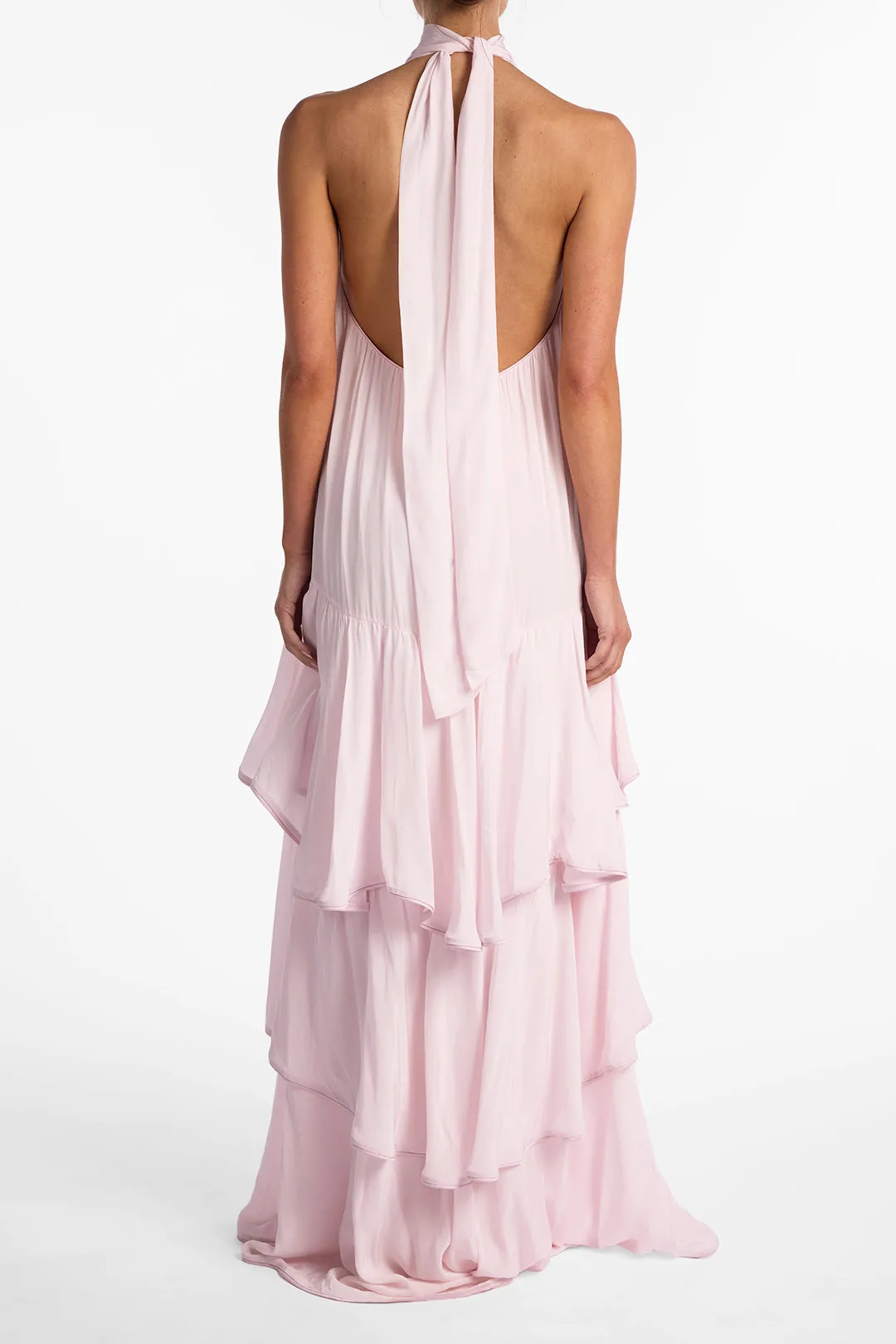 Layered Chiffon Gown (Pale Pink) sold by SAME product image thumbnail 5