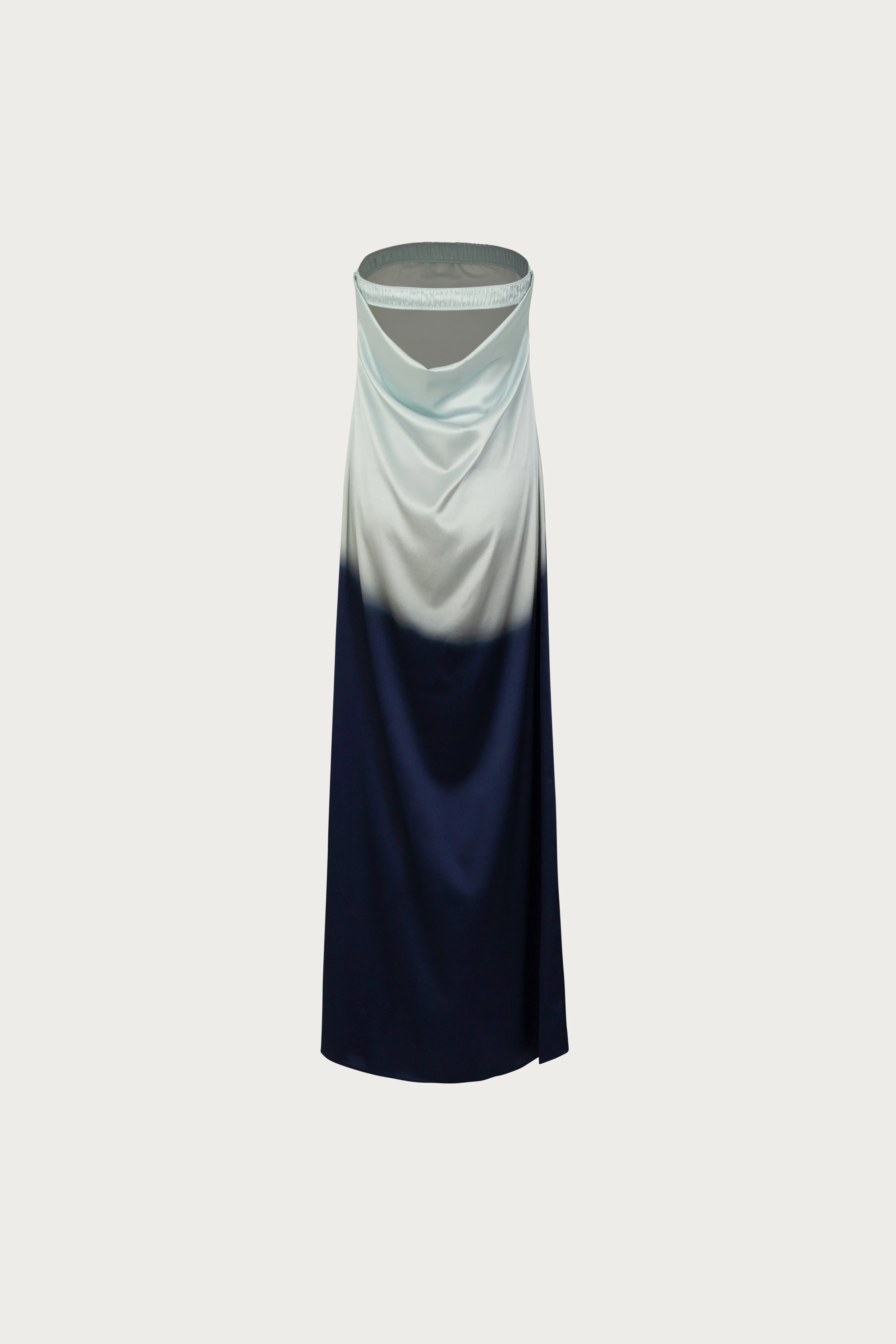 Strapless Draped Maxi (Blue Ombre) sold by SAME product image thumbnail 5