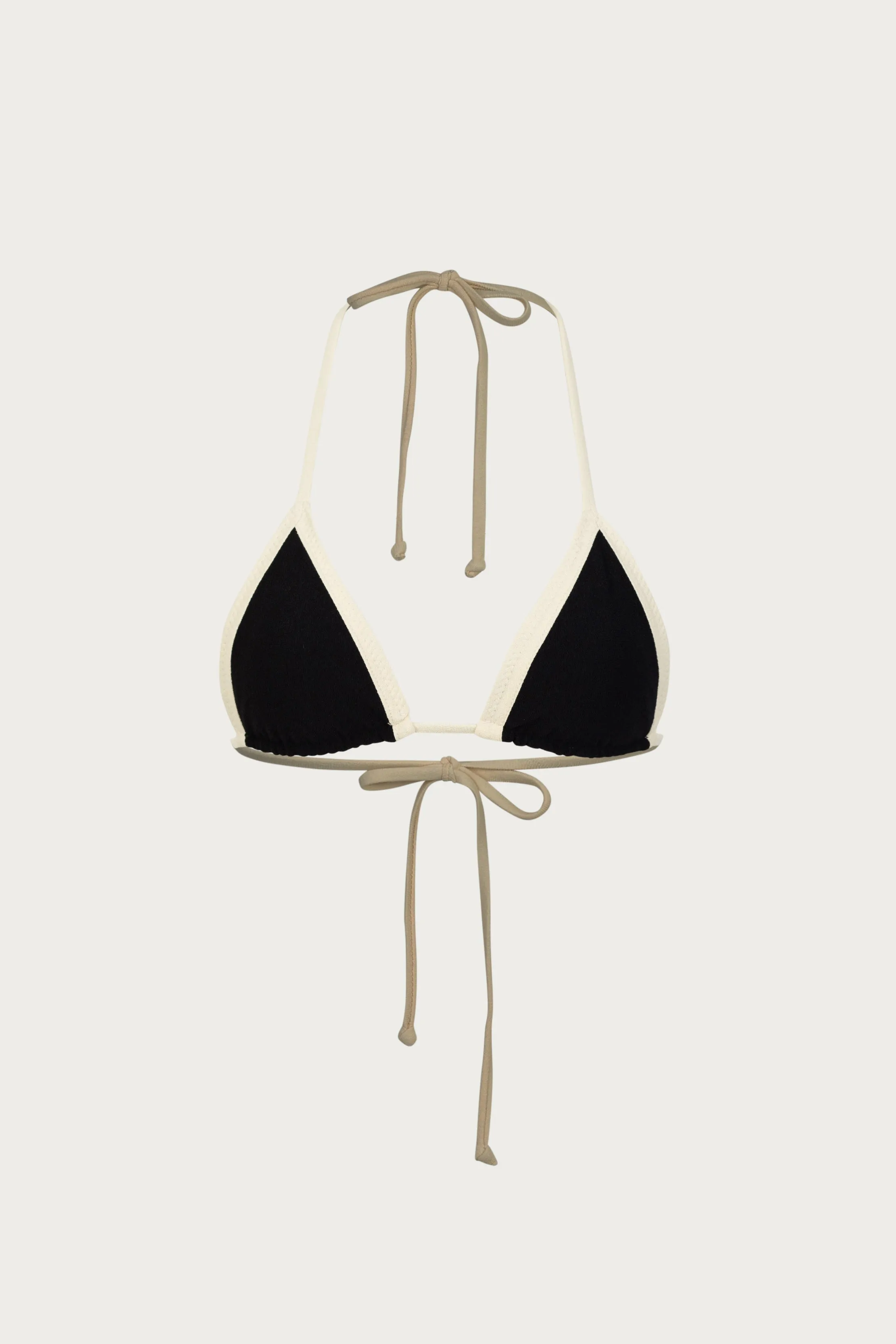 Triangle Top (Faux Suede Black/Cream) sold by SAME