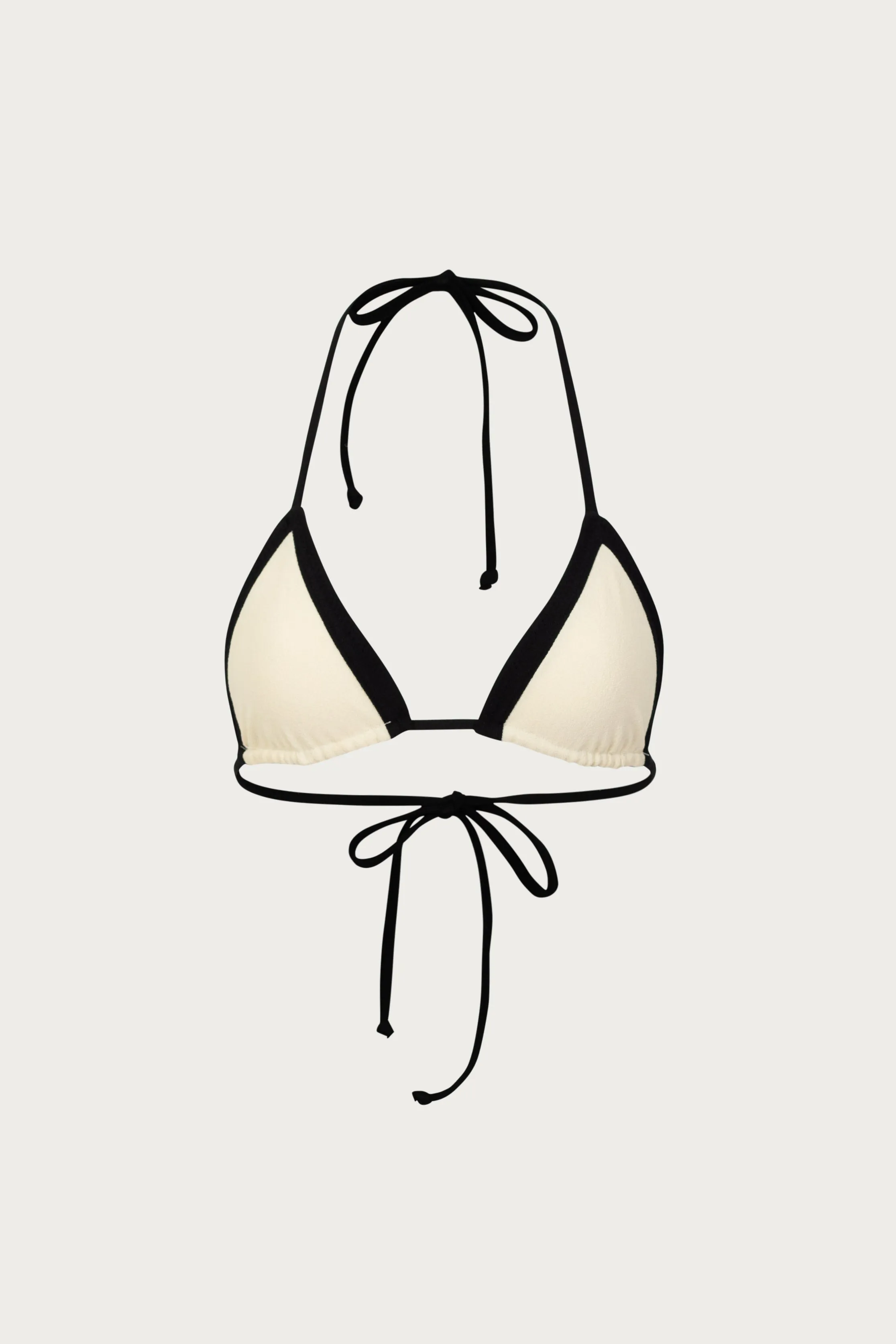 Triangle Top (Faux Suede Cream/Black) sold by SAME