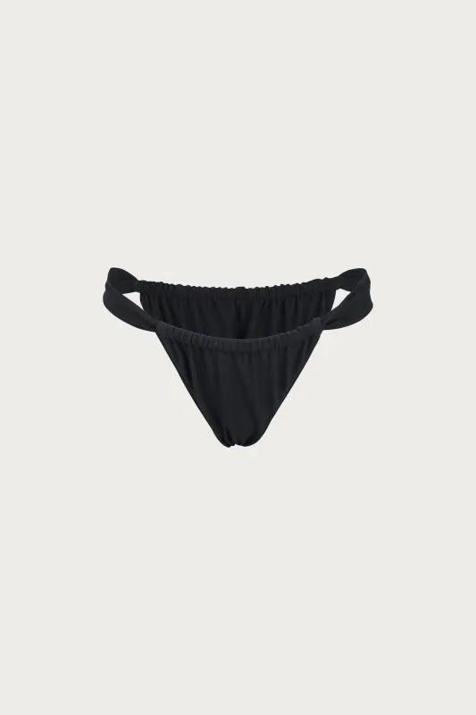 Ruched Bottom (Faux Suede Black) sold by SAME