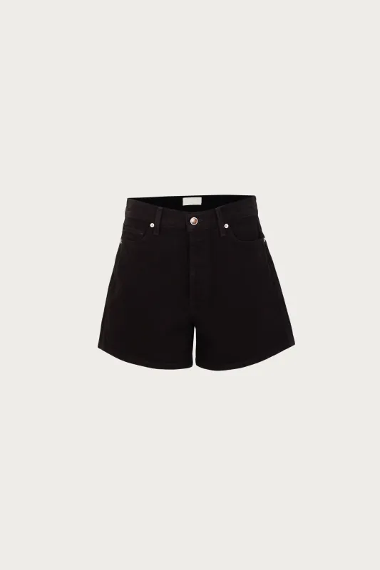 The Perfect Denim Shorts (Black) sold by SAME