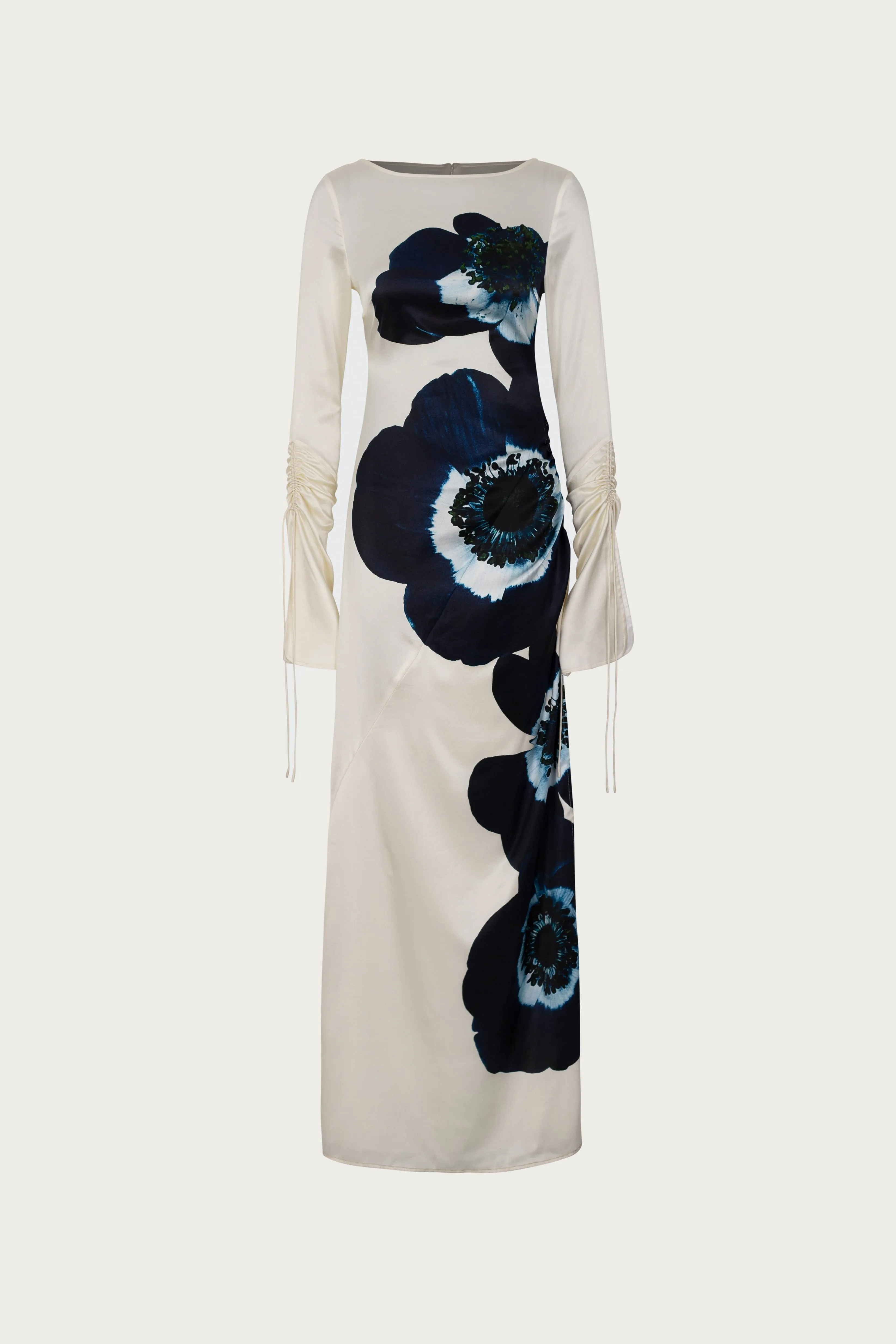 Silk Floral Gown (Cream/Navy) sold by SAME
