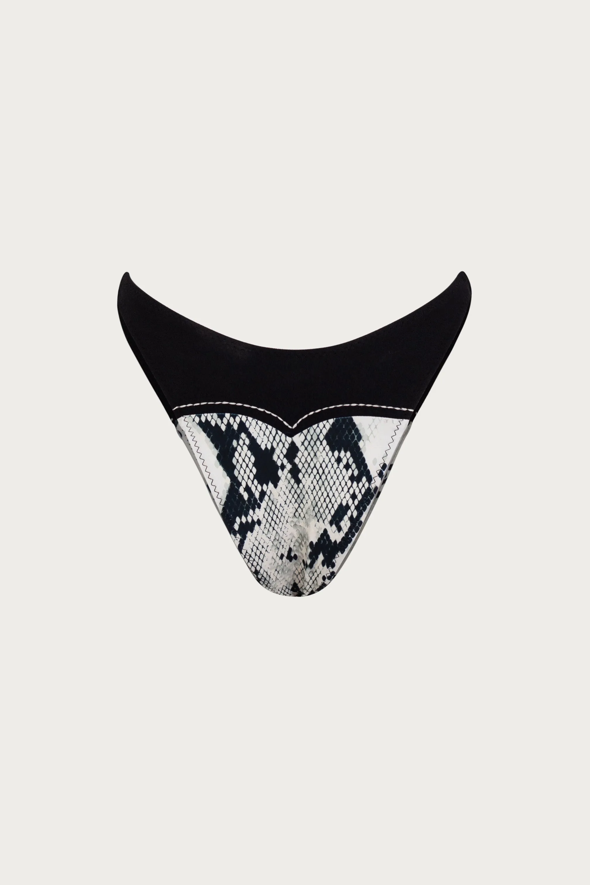 Western 90s Bottom (Python/Faux Suede Black) sold by SAME product image thumbnail 5