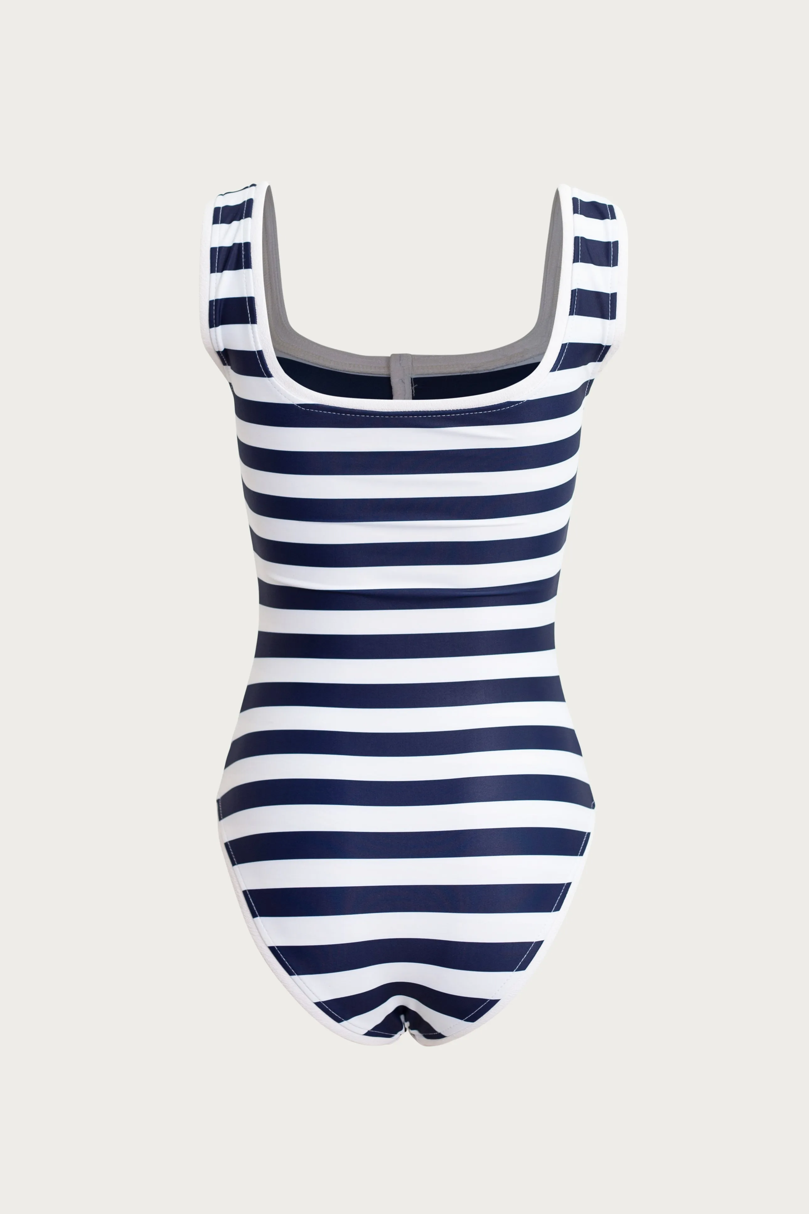 The Grace Tank One Piece (Navy Cream Stripe/White) sold by SAME product image thumbnail 3
