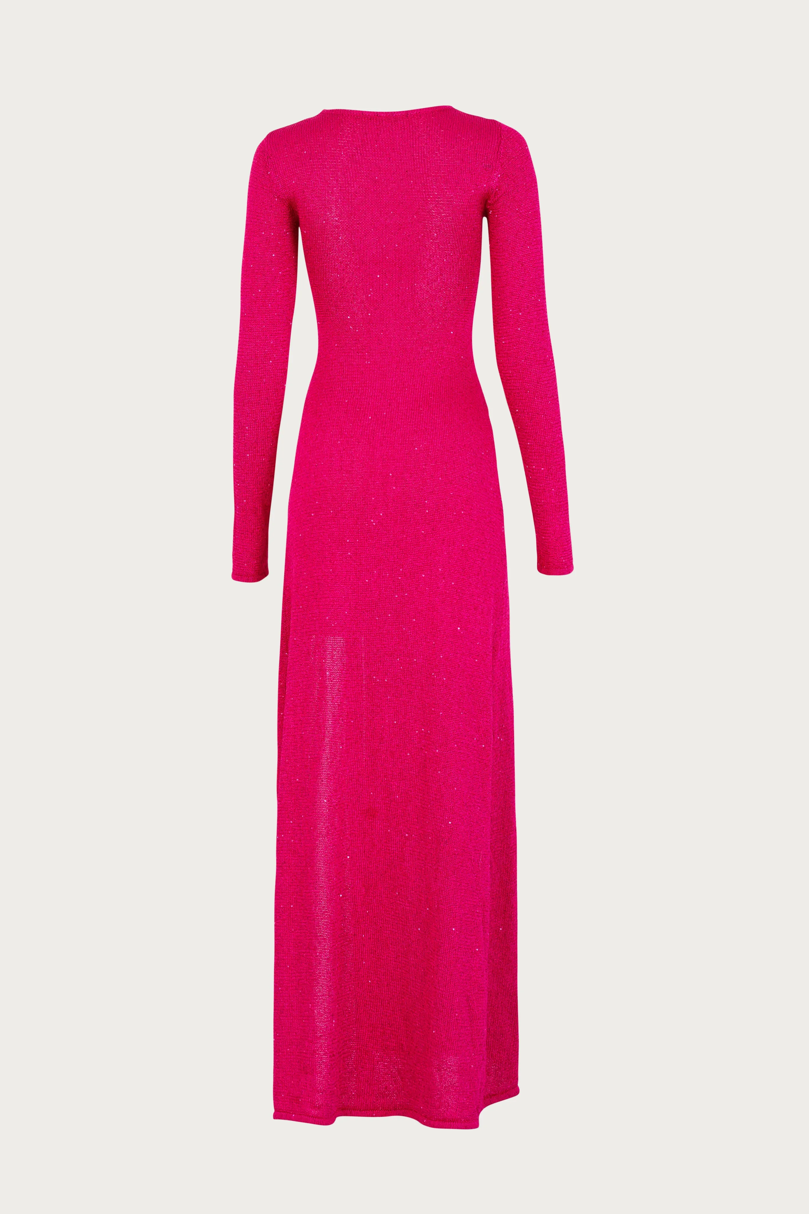 Long Sleeve Twist Dress (Hot Pink Sequin) sold by SAME product image thumbnail 4