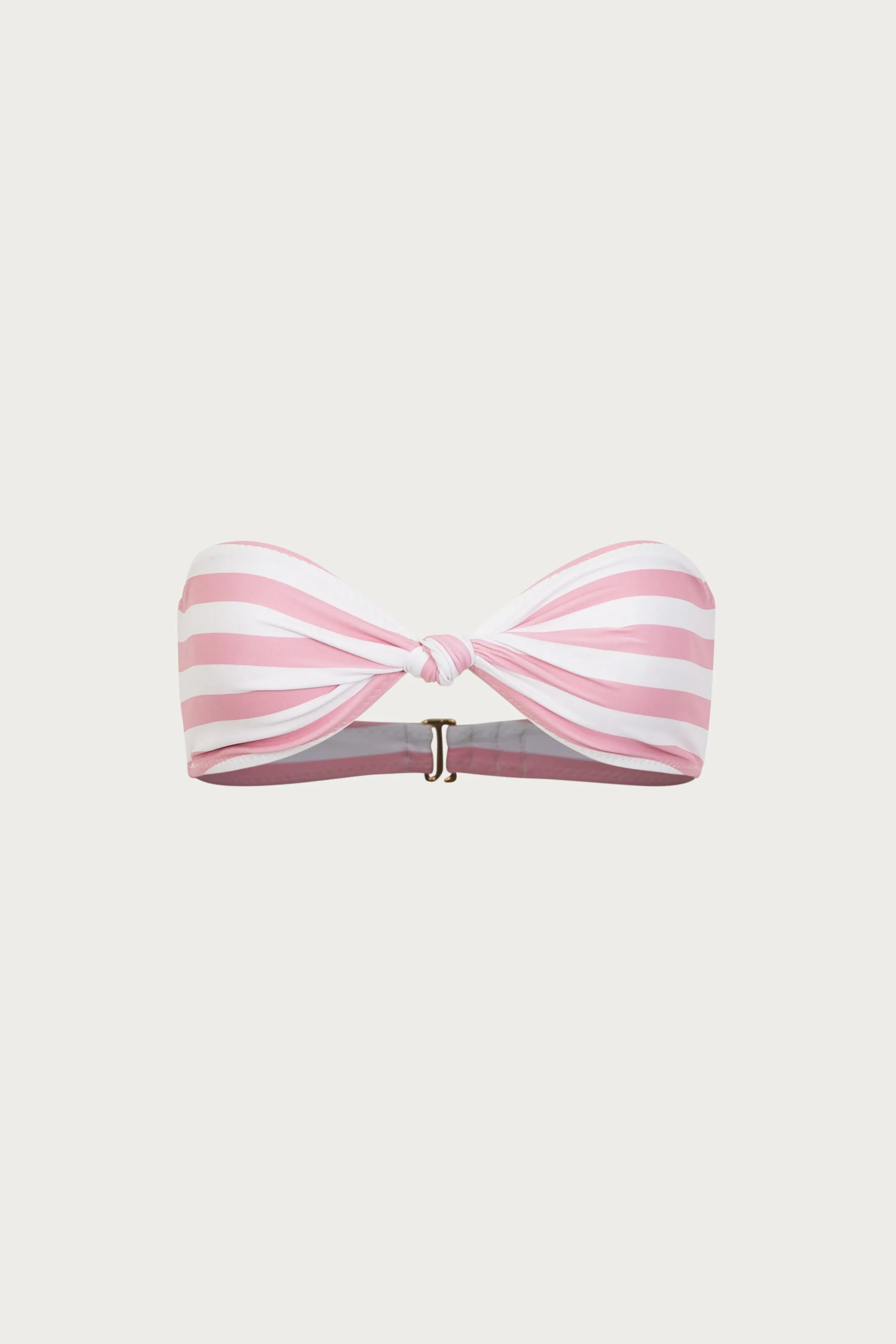 Knotted Bandeau Top (Pink Stripe) sold by SAME