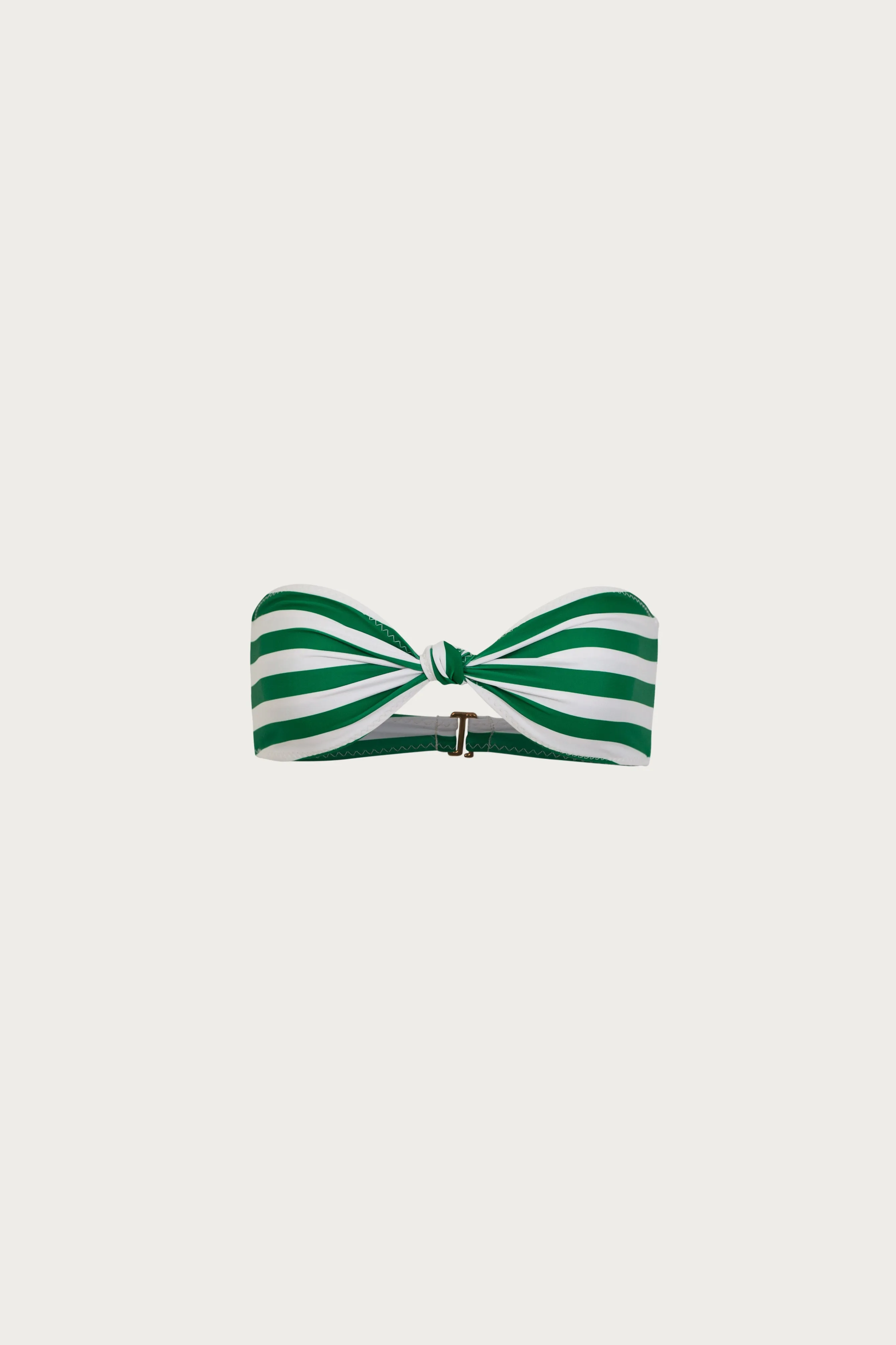 Knotted Bandeau Top (Green Stripe) sold by SAME