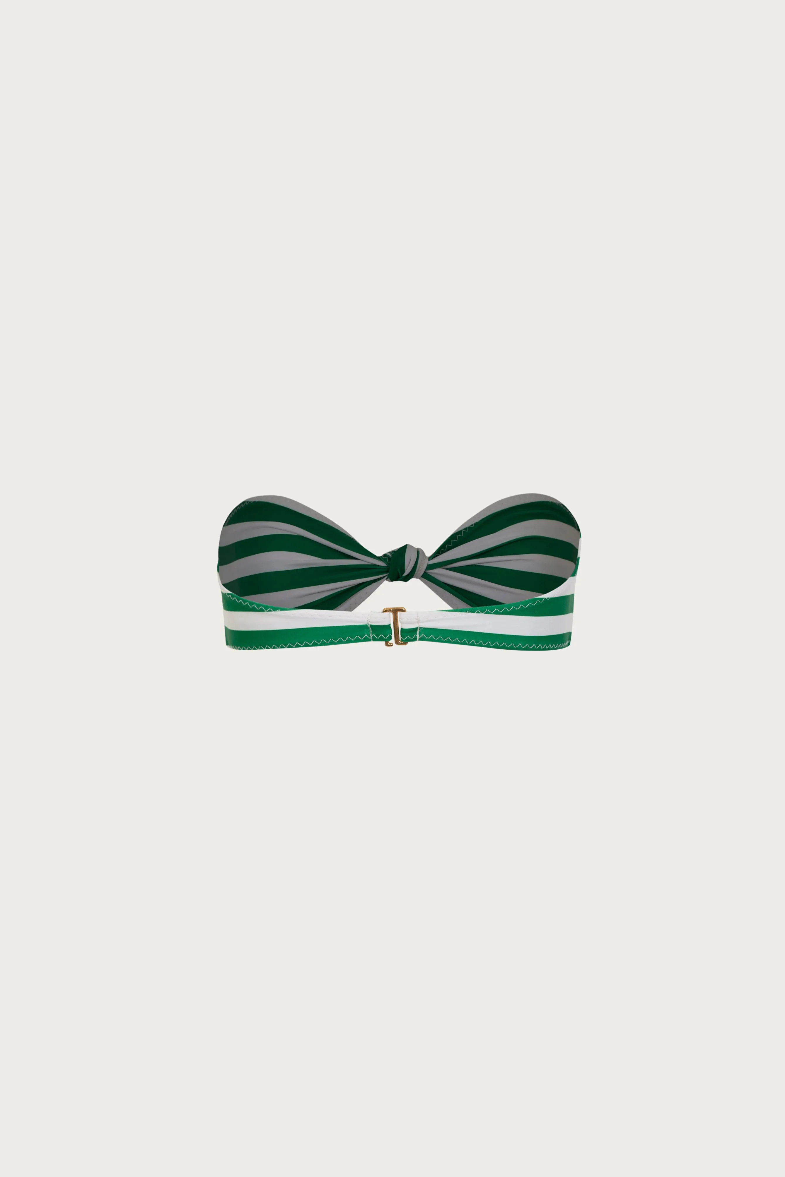 Knotted Bandeau Top (Green Stripe) sold by SAME product image thumbnail 5