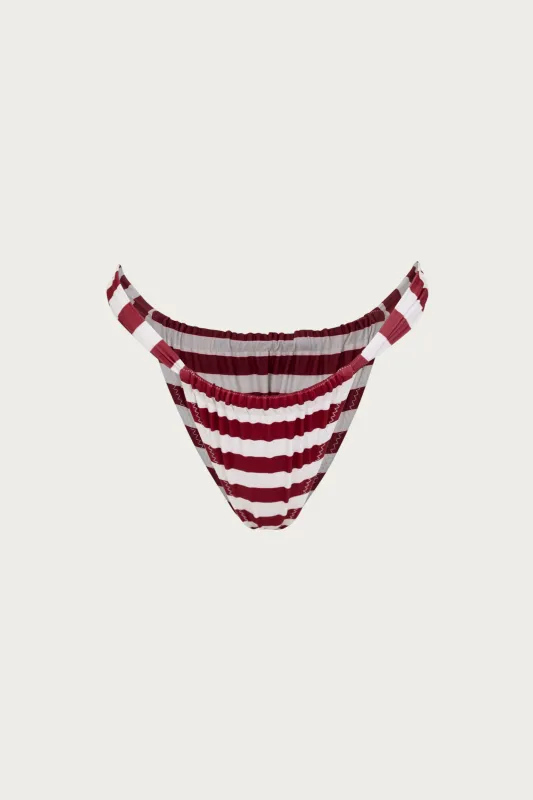 Ruched Bottom (Burgundy Stripe) sold by SAME