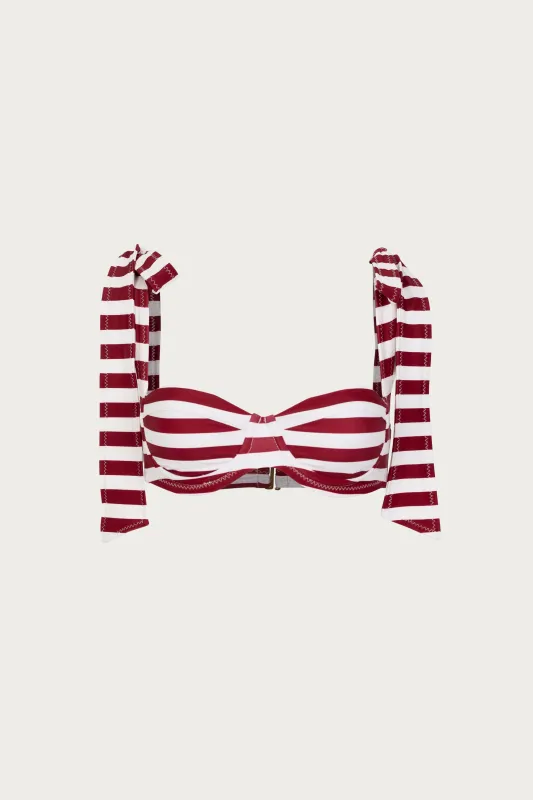 The Lady Bra (Burgundy Stripe) sold by SAME