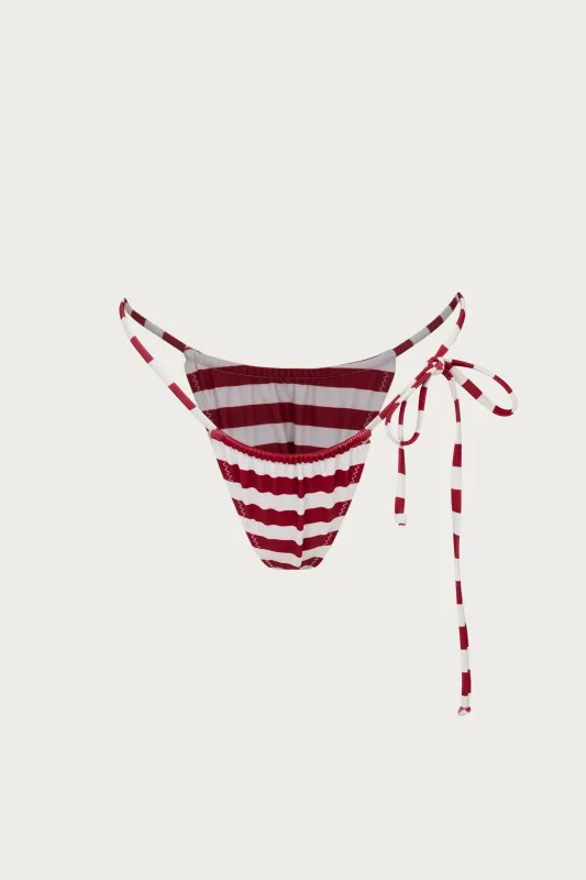 String Bottom (burgundy stripe) sold by SAME