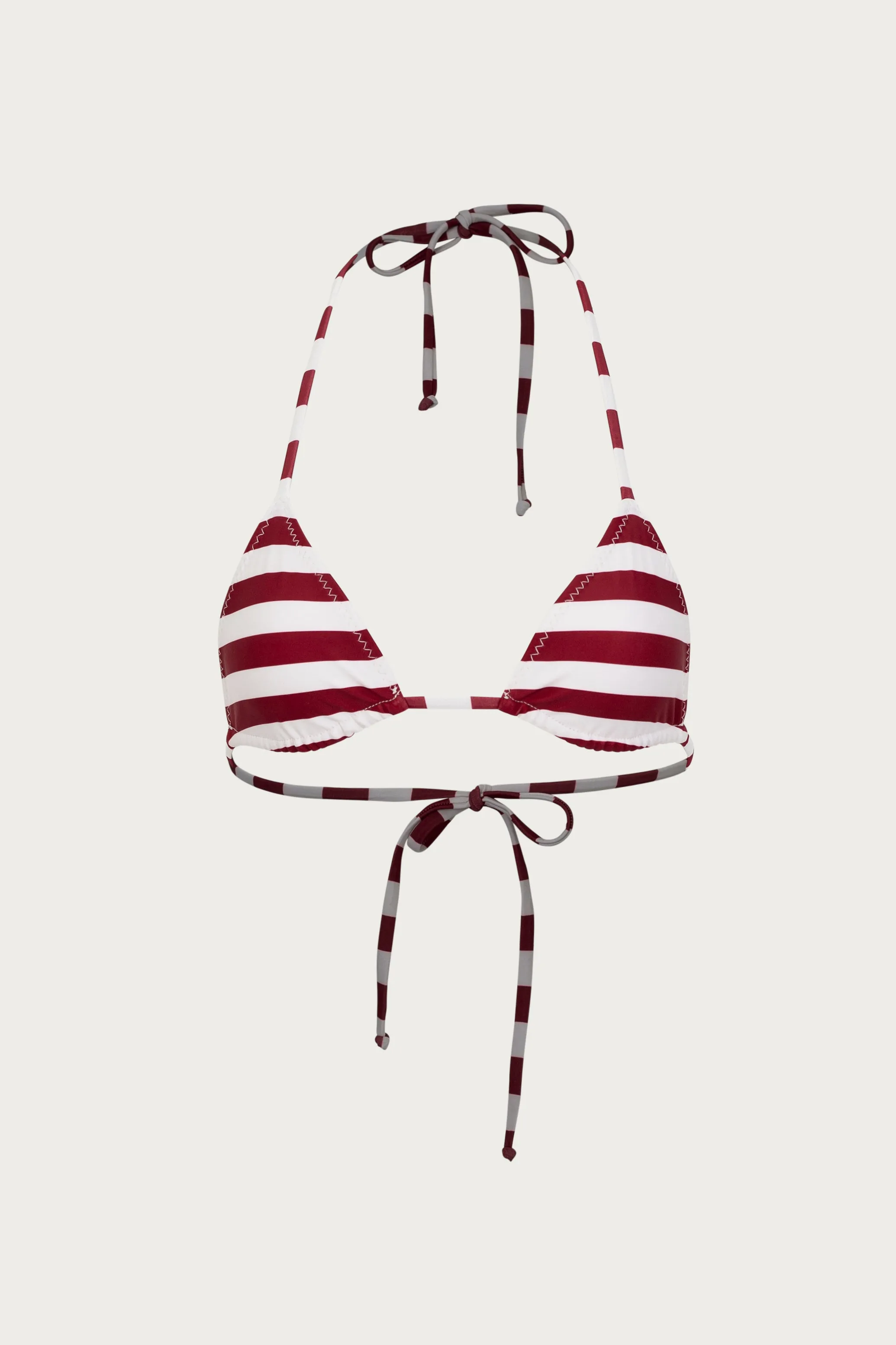 Triangle Top (Burgundy Stripe) sold by SAME