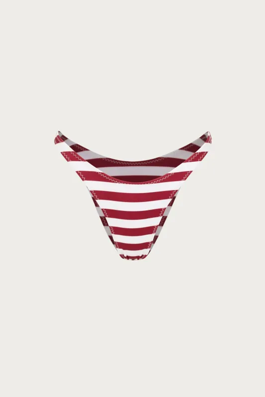 90s Bottom (Burgundy Stripe) sold by SAME